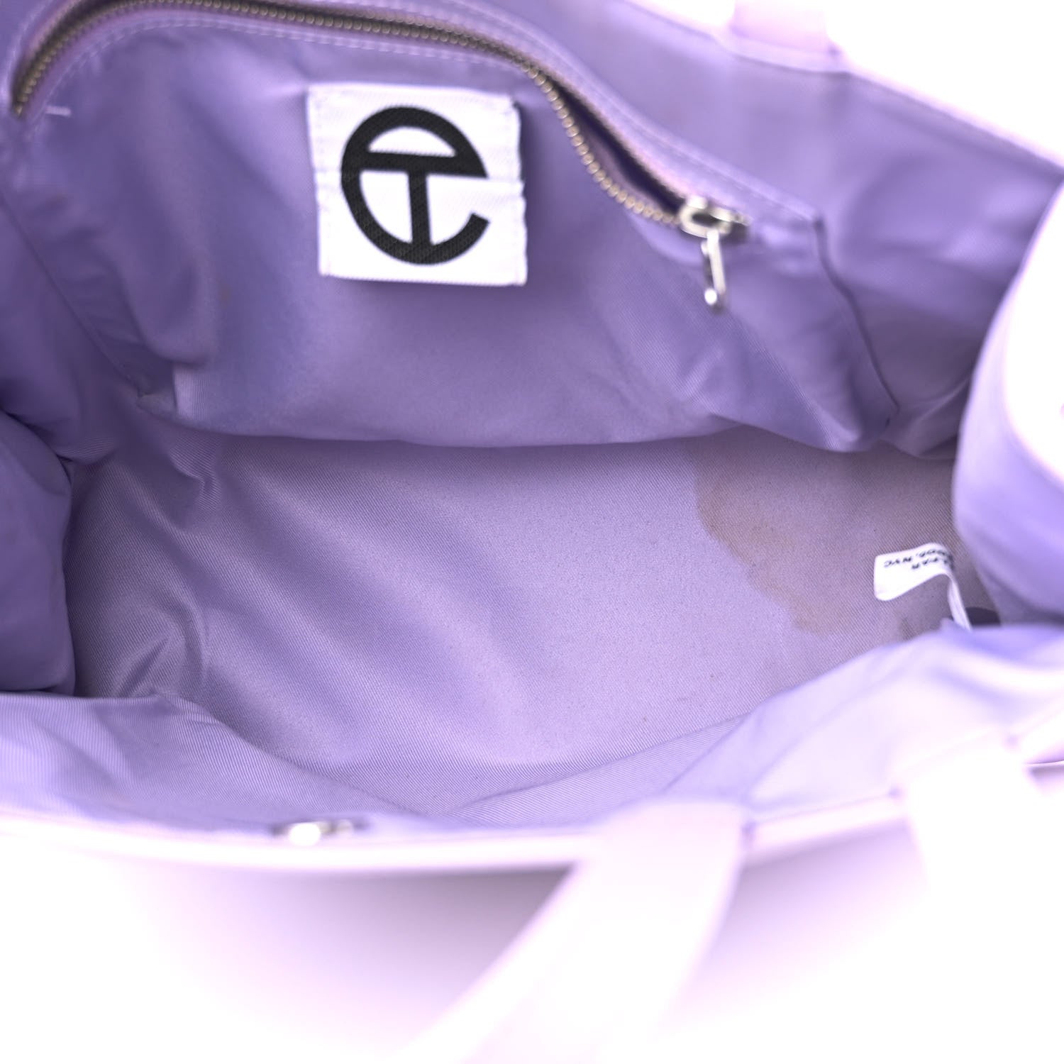 Telfar Vegan Leather Medium Shopping Bag Lavender 5 of 11