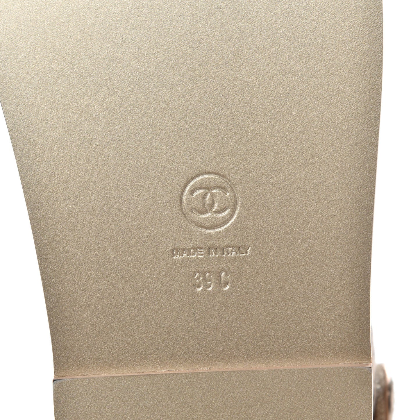 Iridescent Lambskin Velcro Dad Sandals Light Bronze