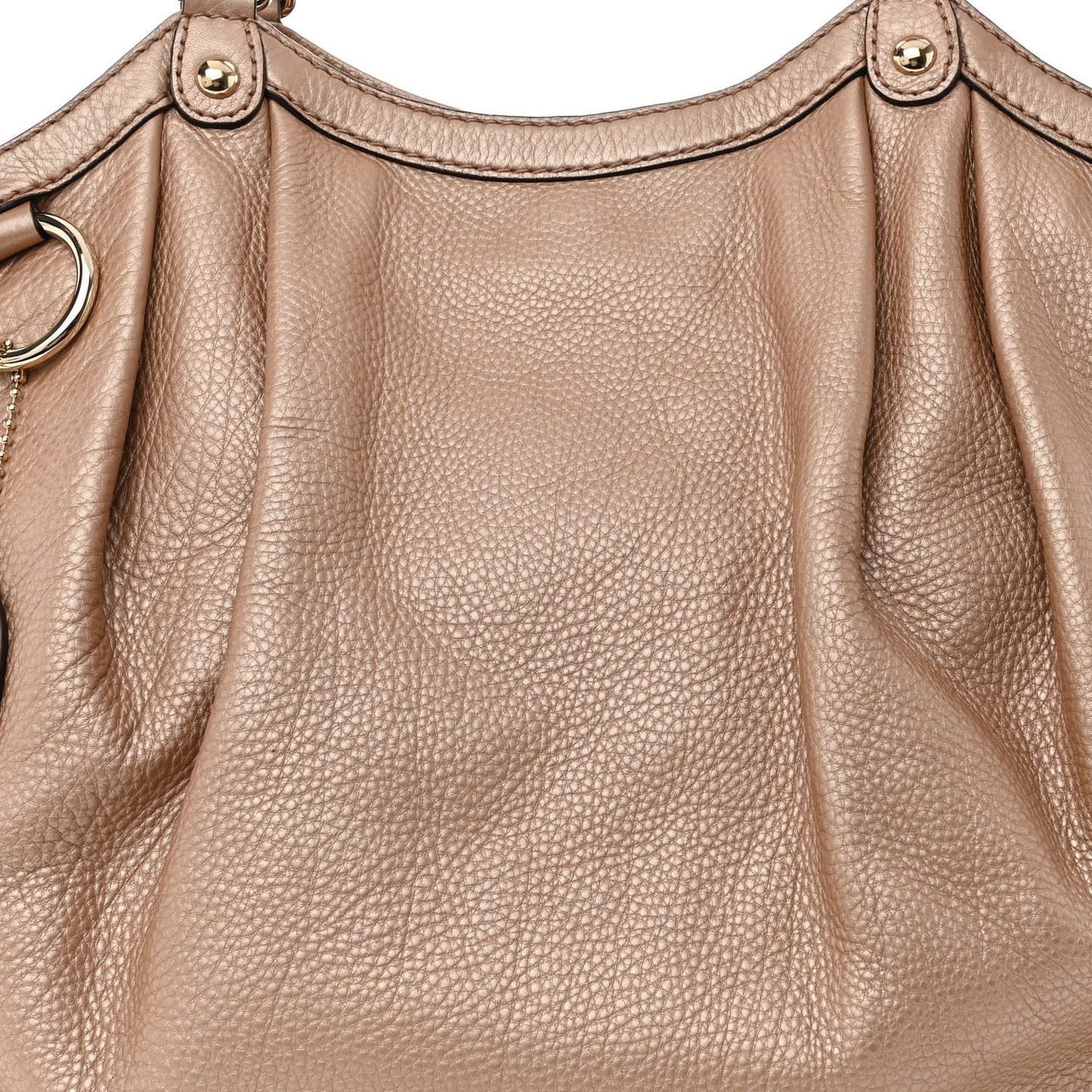 Metallic Cellarius Calfskin Large Sukey Tote Winter Rose