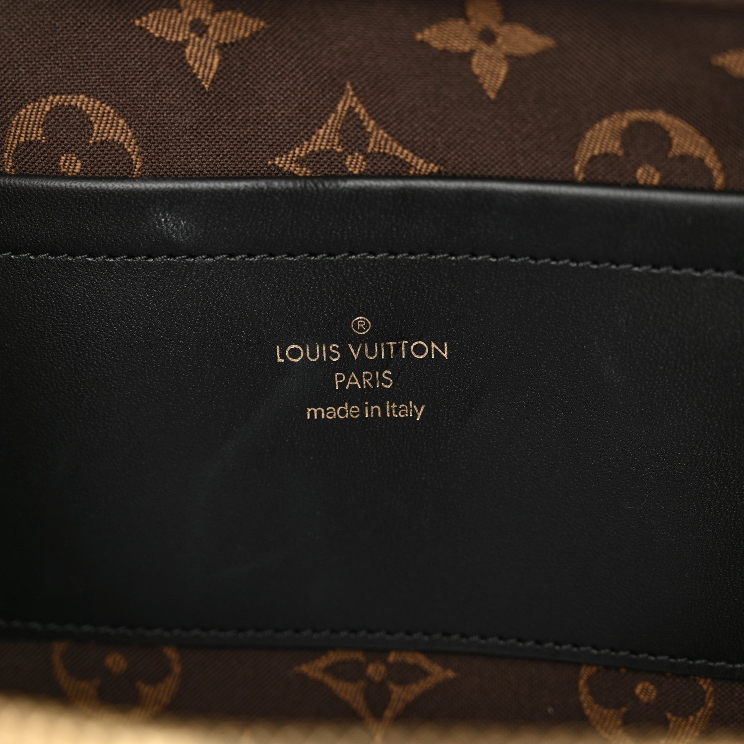 Louis Vuitton Calfskin Monogram Embossed Utility Crossbody Black 6 of 9