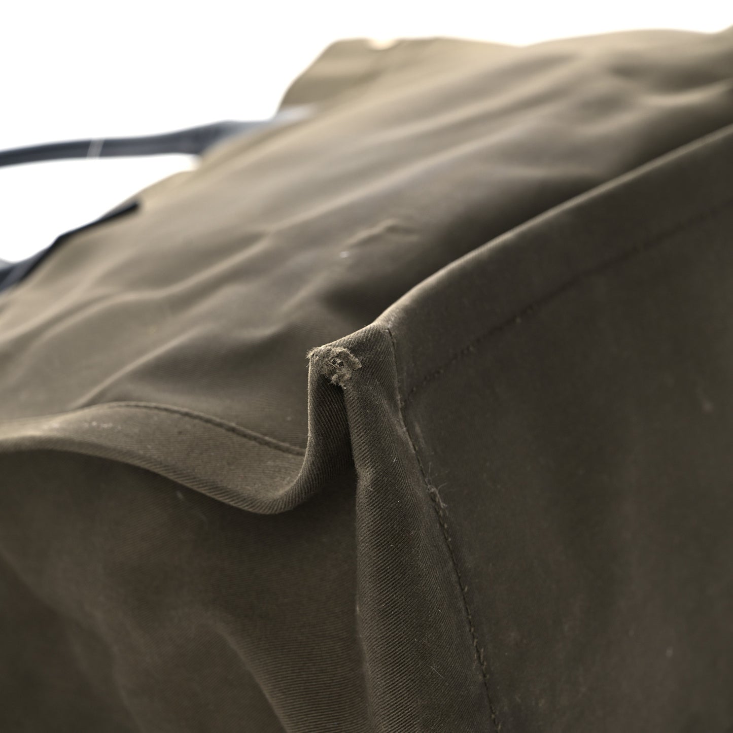 Linen Calfskin Rive Gauche Tote Khaki
