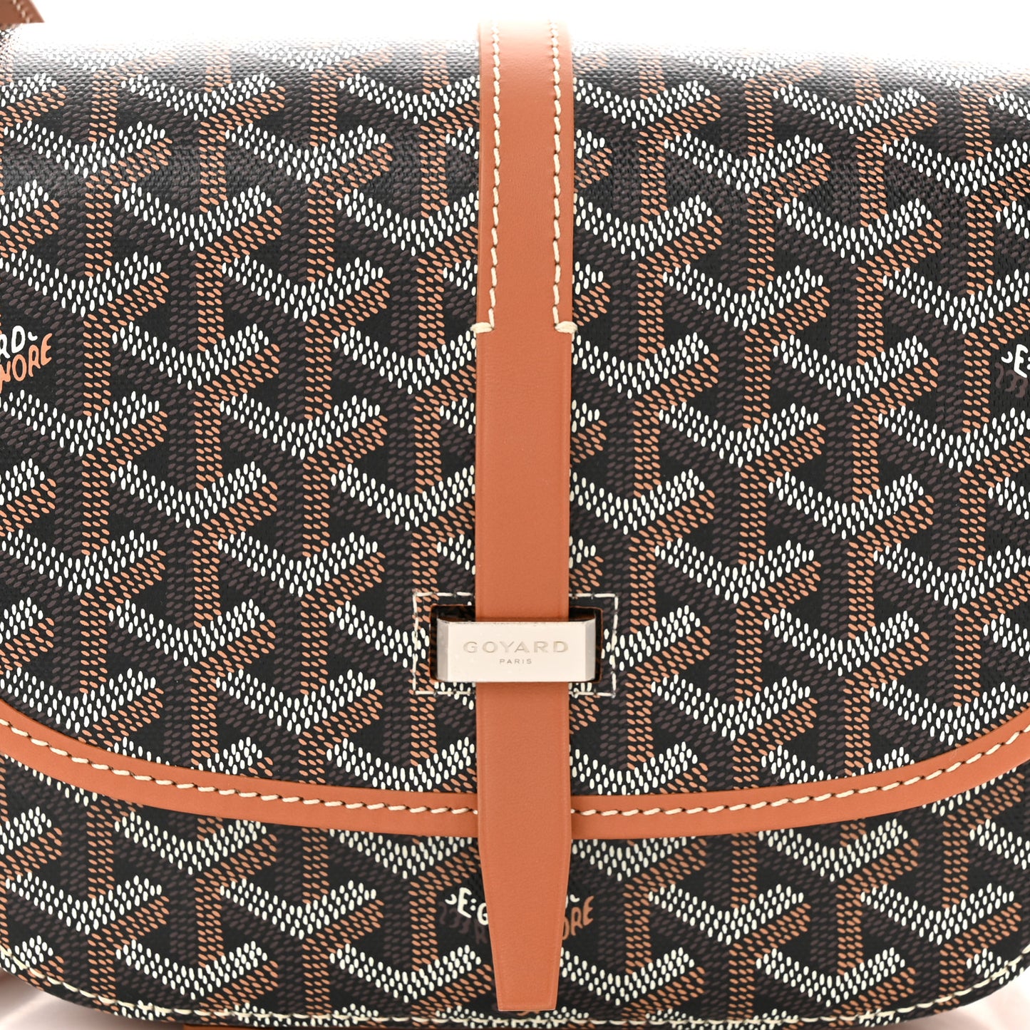 Goyardine Belvedere II PM Messenger Bag Black Gold