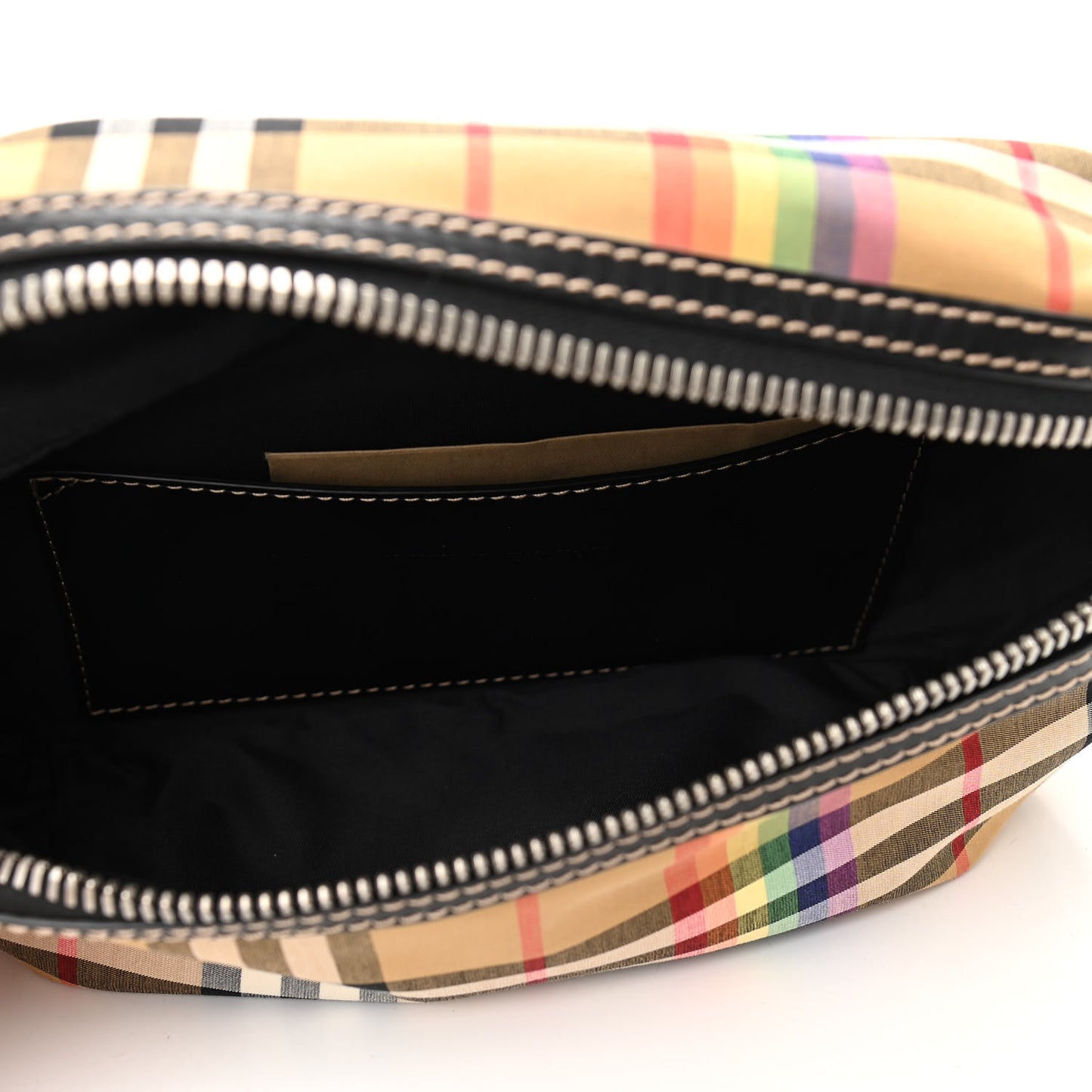 Nylon Vintage Check Rainbow Medium Sonny Belt Bag Antique Yellow