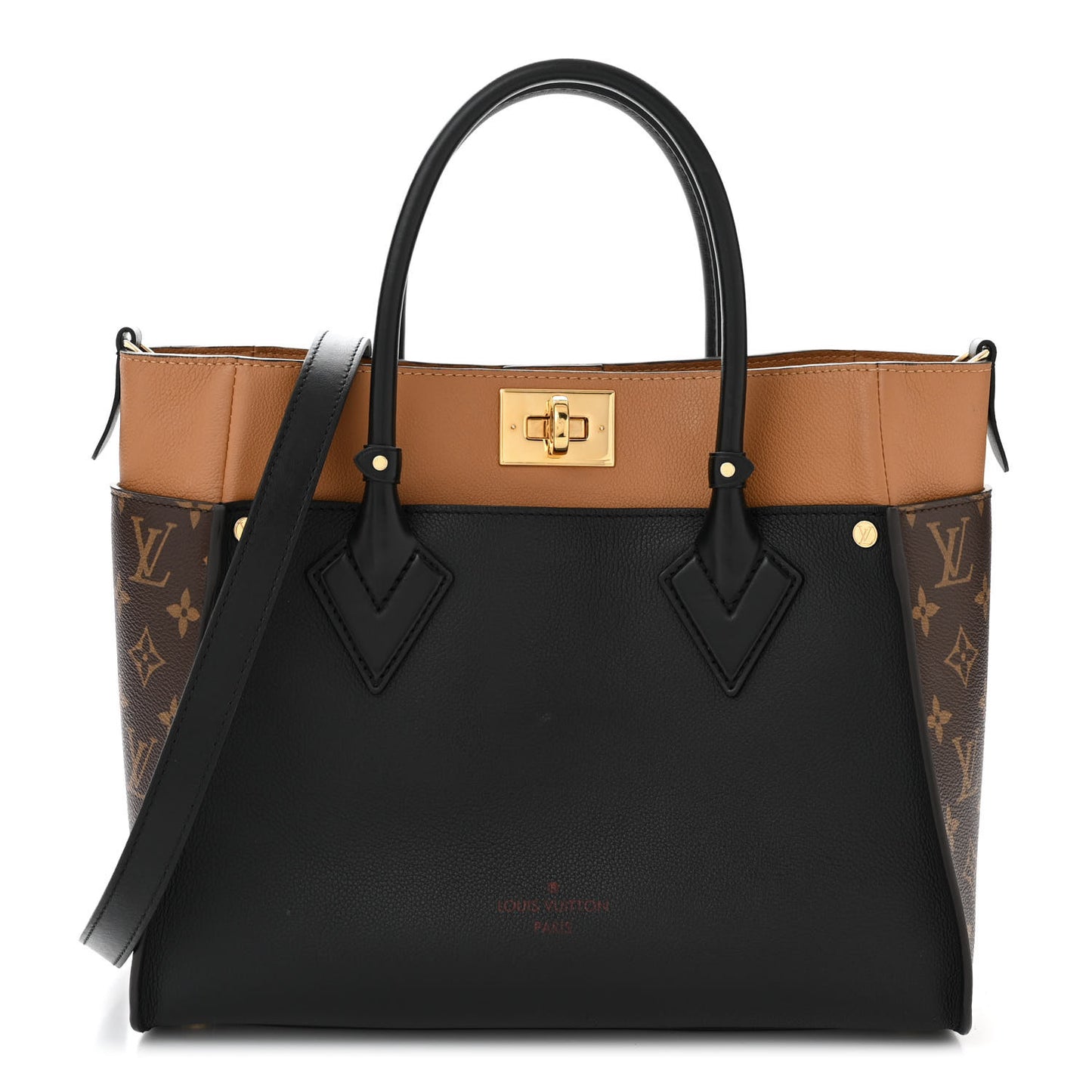 Calfskin Monogram On My Side Black