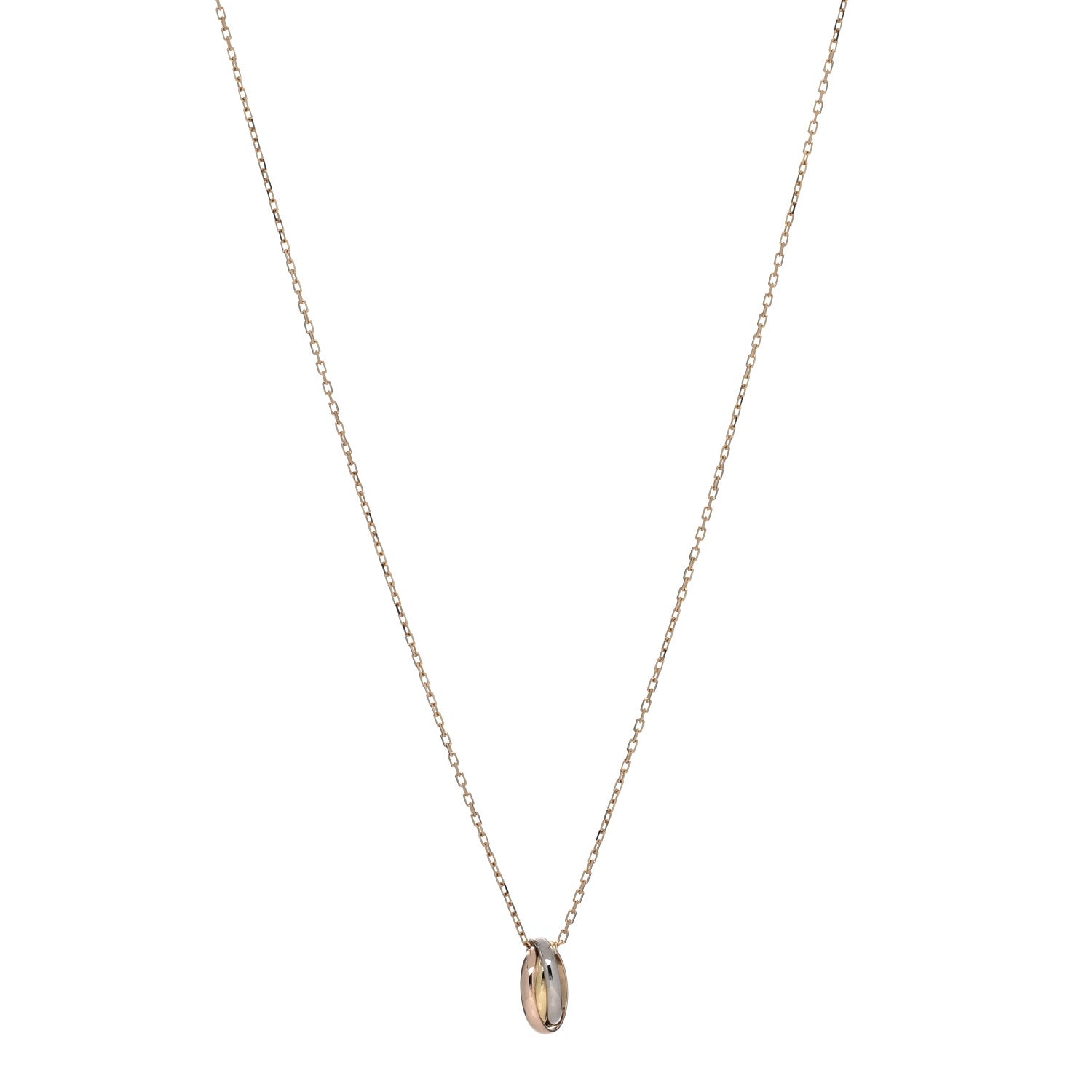 Cartier 18K Pink Yellow White Gold Baby Trinity Pendant Necklace 1 of 4
