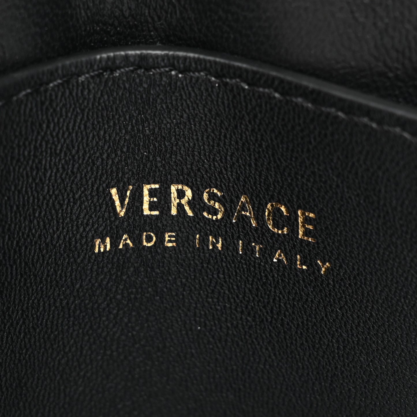 Vitello Virtus Chain Clutch Black Khaki