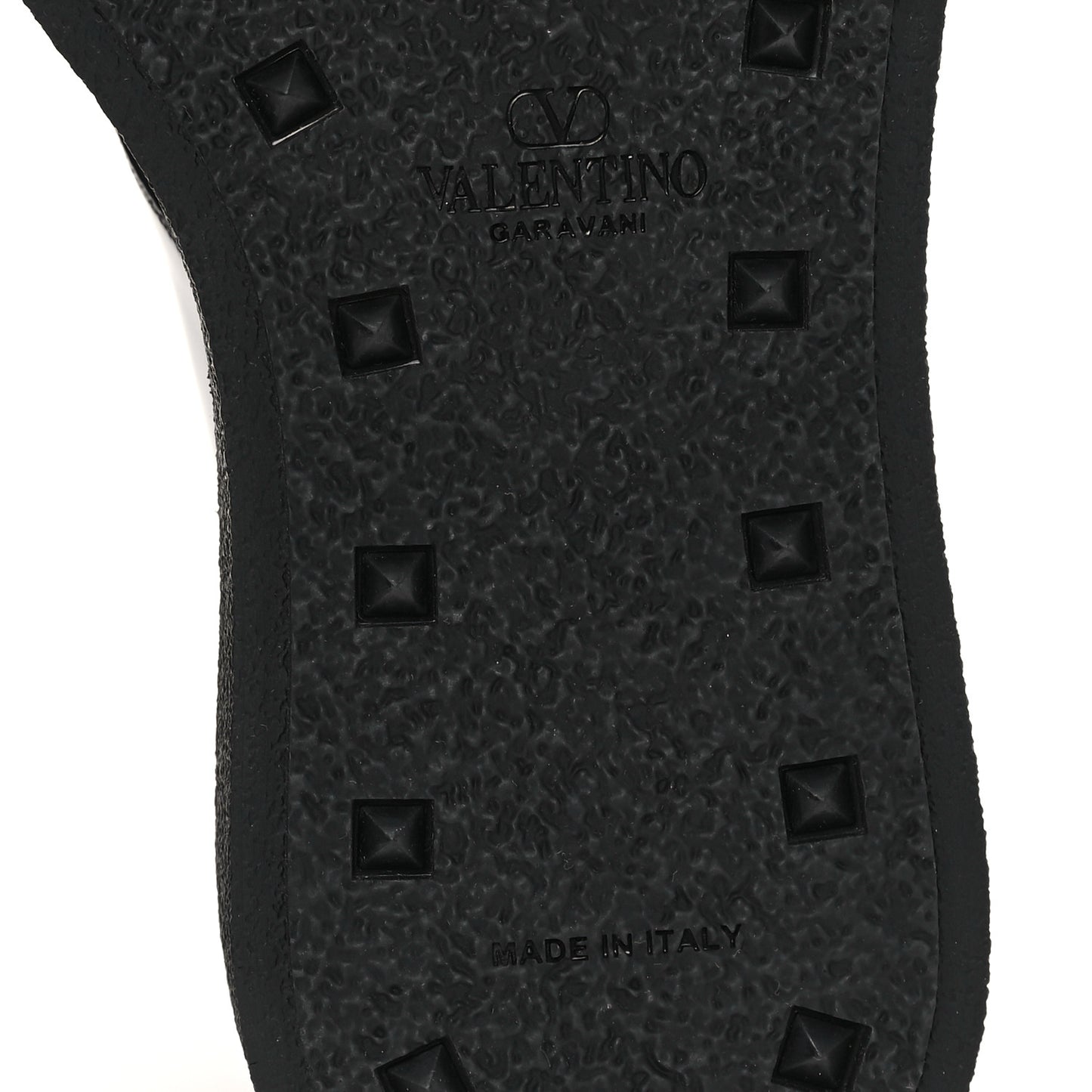 Calfskin Rockstud Mens M-Way Single Monk Loafers 42 Black