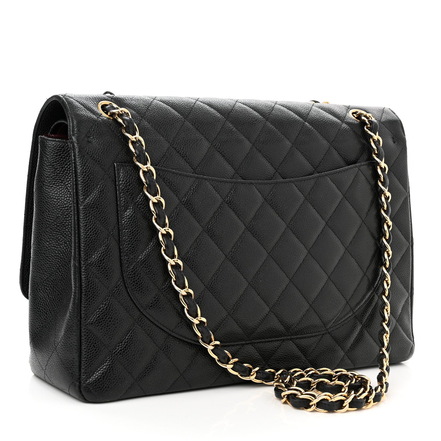 Chanel Caviar Quilted Maxi Double Flap Black 3 of 10