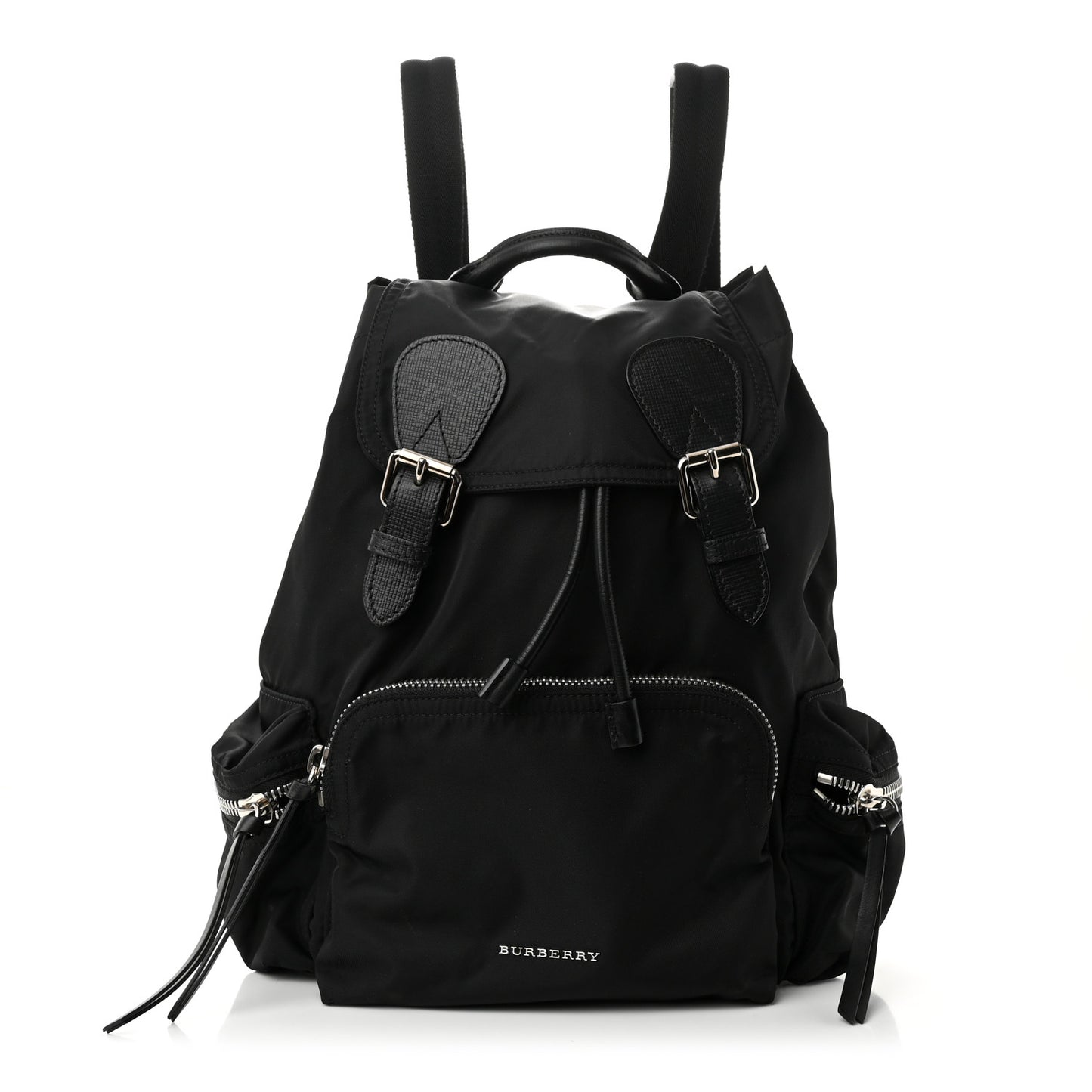Technical Nylon Large Rucksack Backpack Black