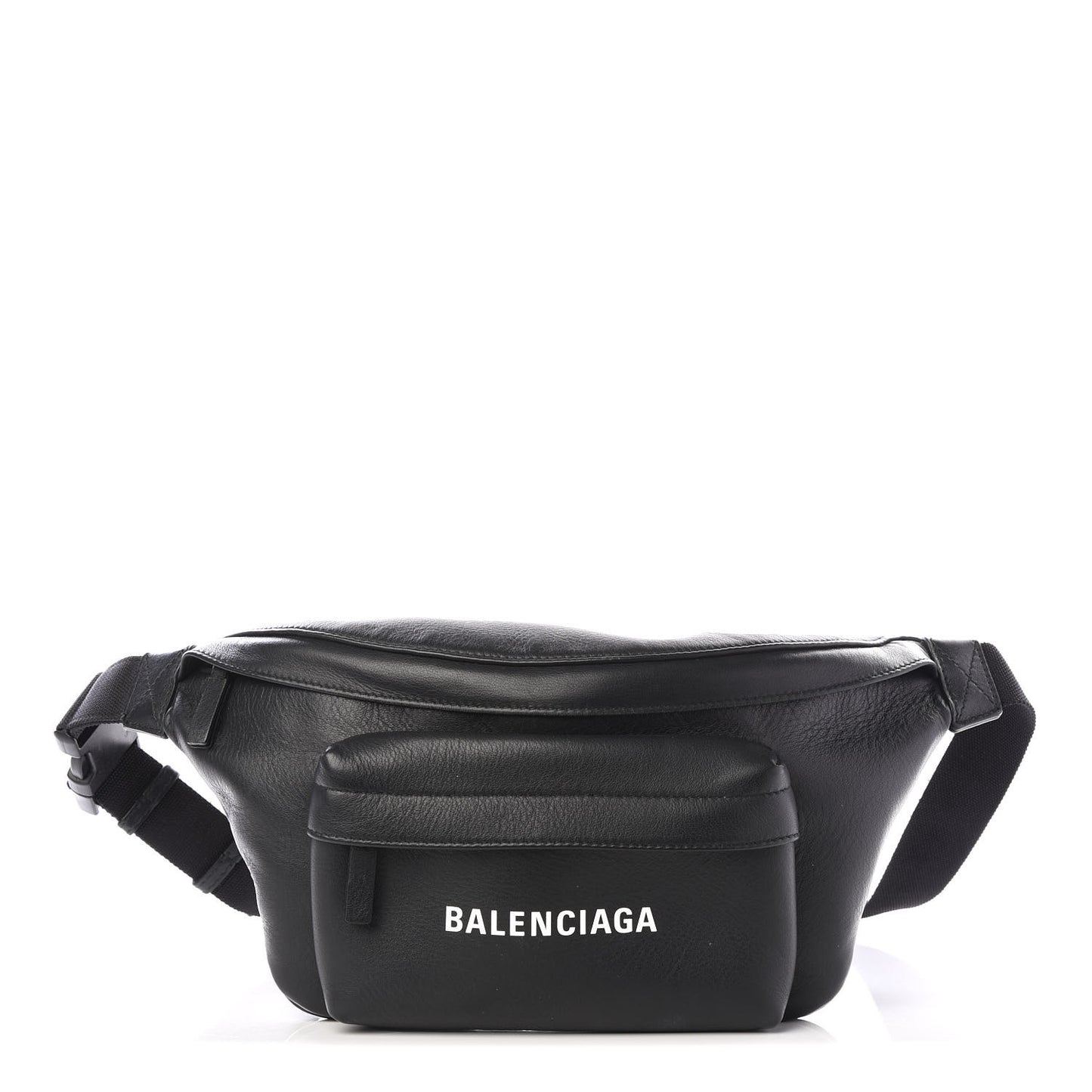 Smooth Calfskin Logo Large Everyday Beltpack Black White
