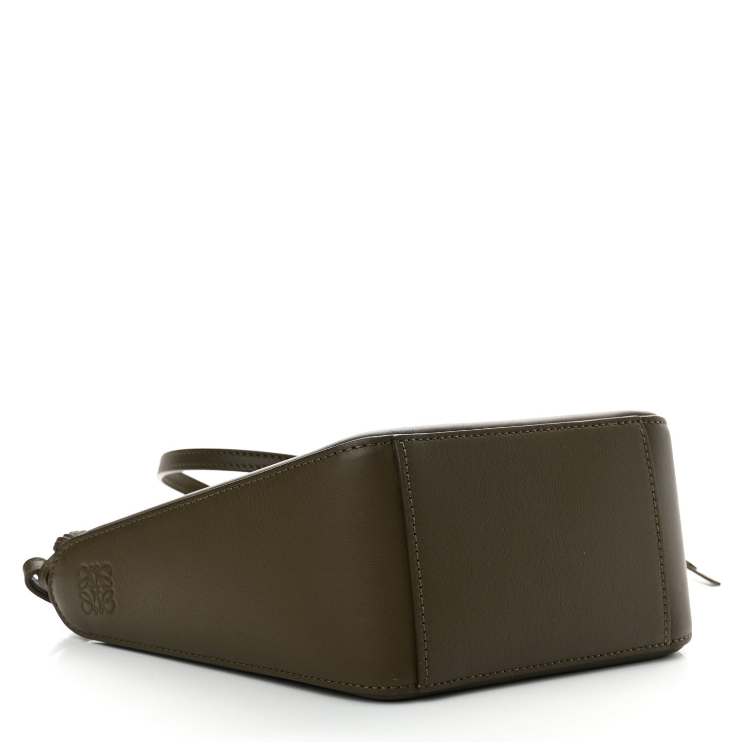 Calfskin Mini Hammock Hobo Dark Khaki Green