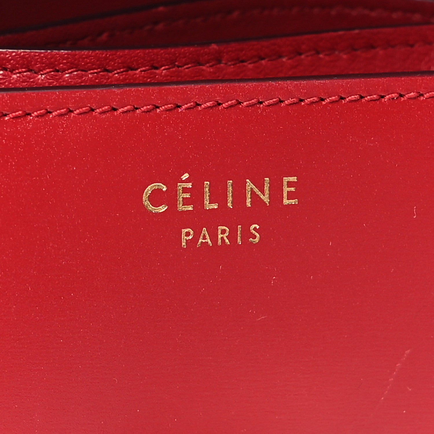 Celine Smooth Calfskin Small Classic Box Flap Bag Red 6 of 11