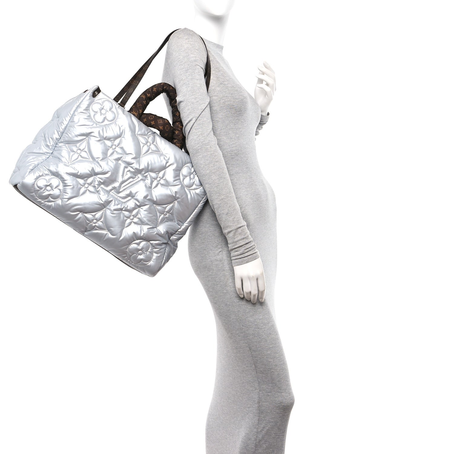 Louis Vuitton Econyl Monogram Pillow Giant Onthego GM Silver 2 of 11