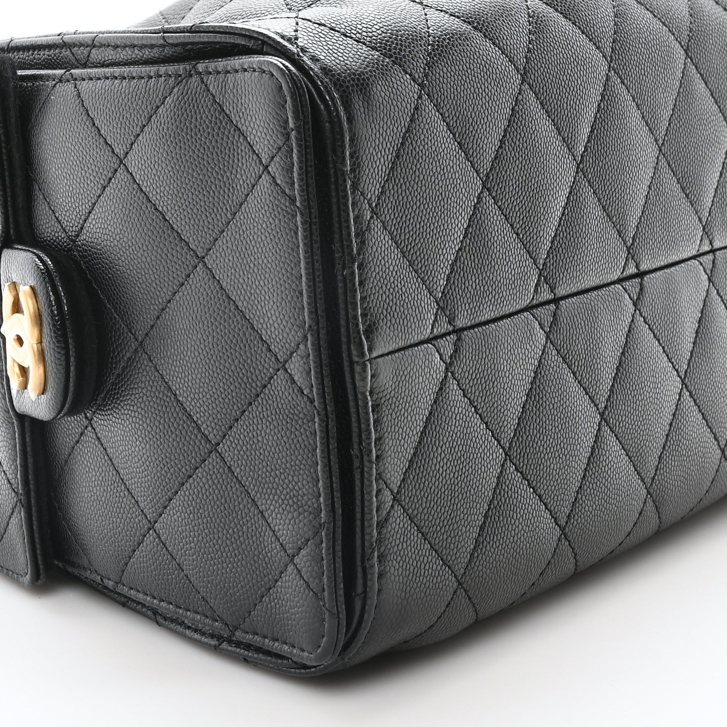 Caviar Quilted Small Chanel 25 Handbag Black