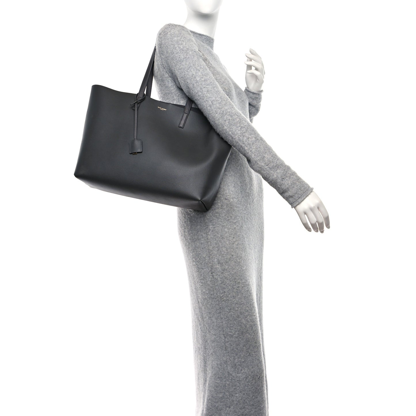 Calfskin Large Shopping Tote Earth