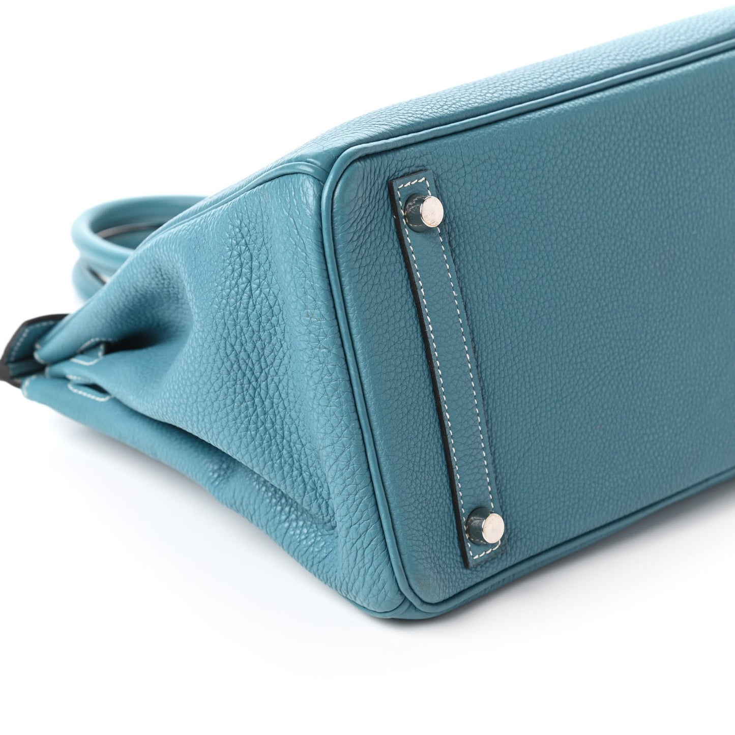 Taurillon Clemence Birkin 30 Blue Jean