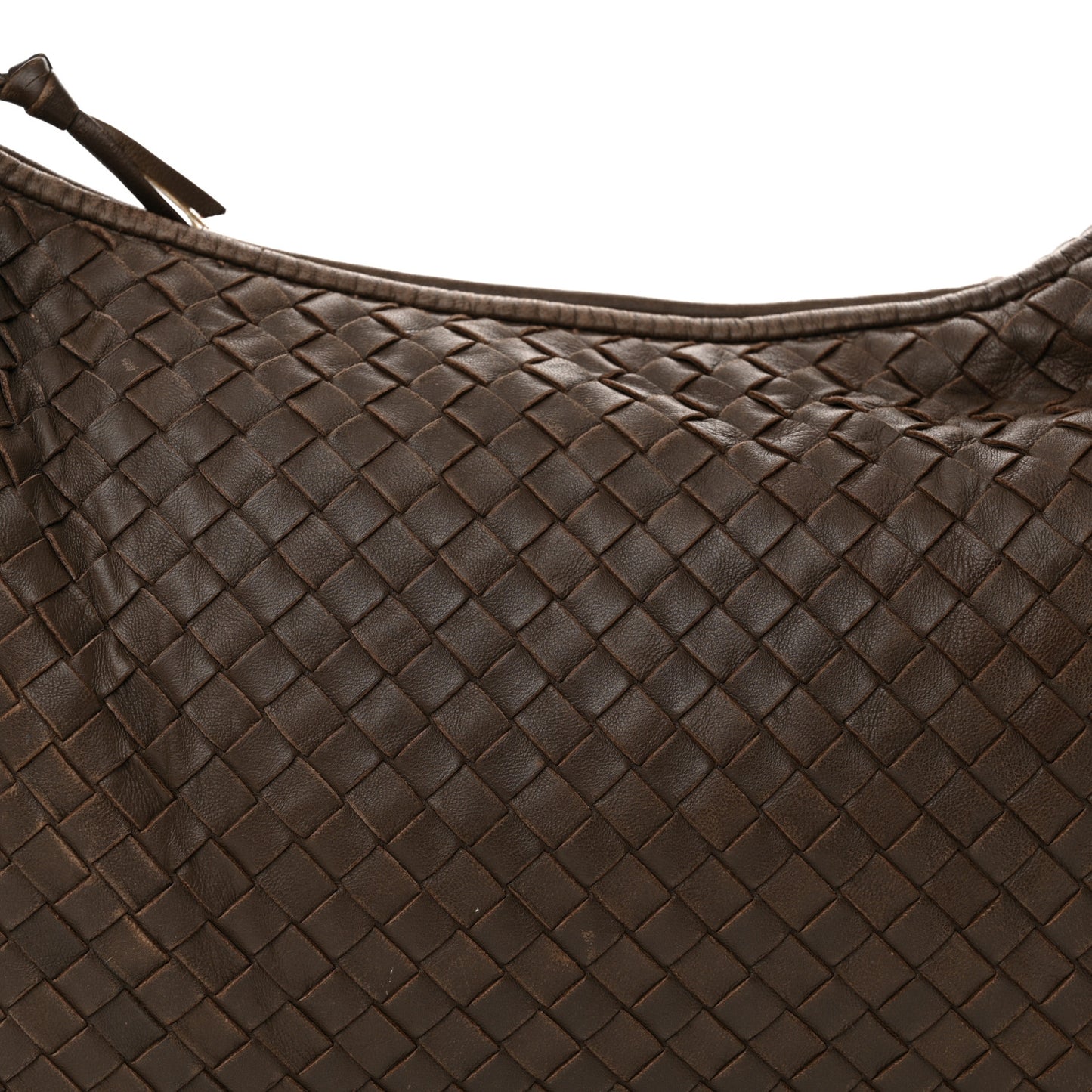 Nappa Intrecciato Medium Veneta Hobo Ebano