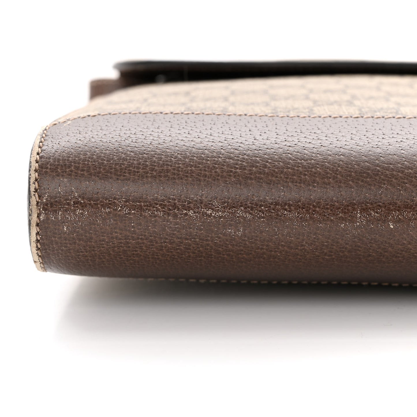 GG Supreme Monogram Web Messenger Bag Brown