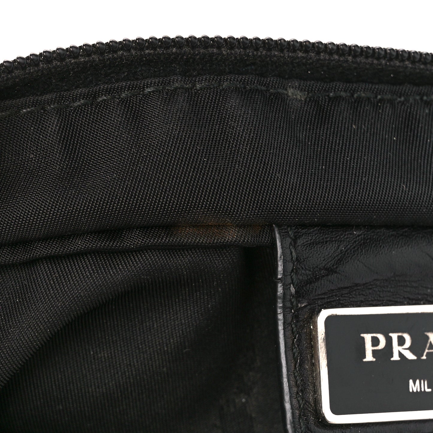 Nylon Saffiano Flat Messenger Bag Black