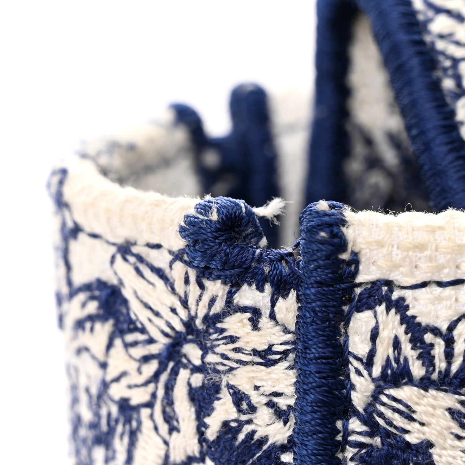 Christian Dior Canvas Reverse Embroidered Rêve d'Infini Medium Lady D-Lite Blue Multicolor 16 of 18