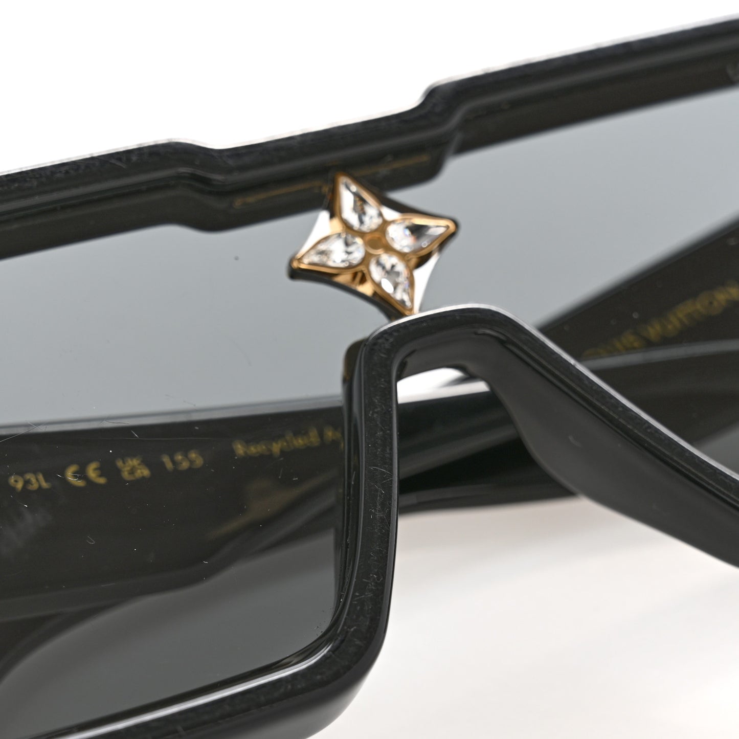 Acetate Swarovski Crystal Cyclone Sunglasses Z1578W Black