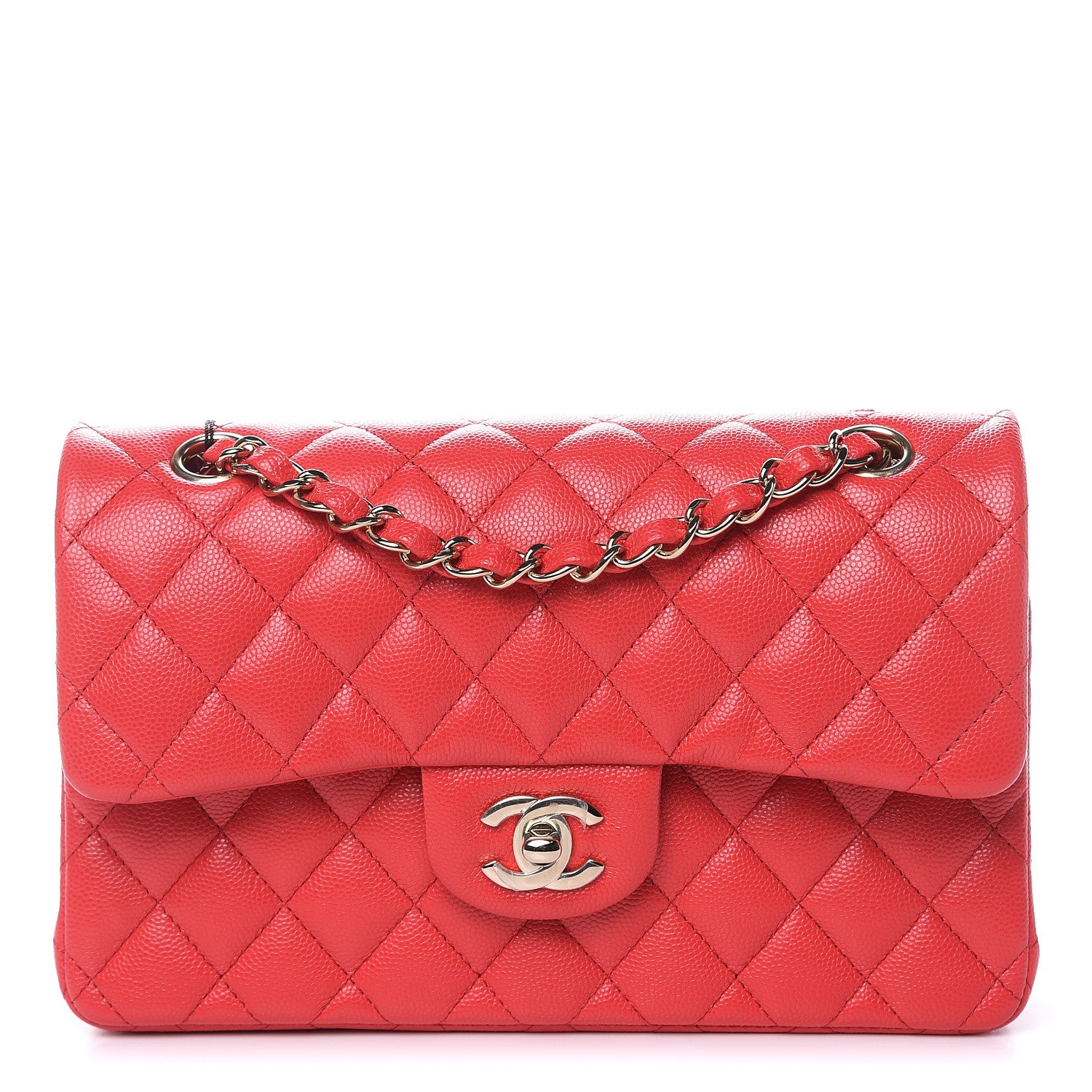 Chanel Caviar Quilted Small Double Flap Red 1 of 10