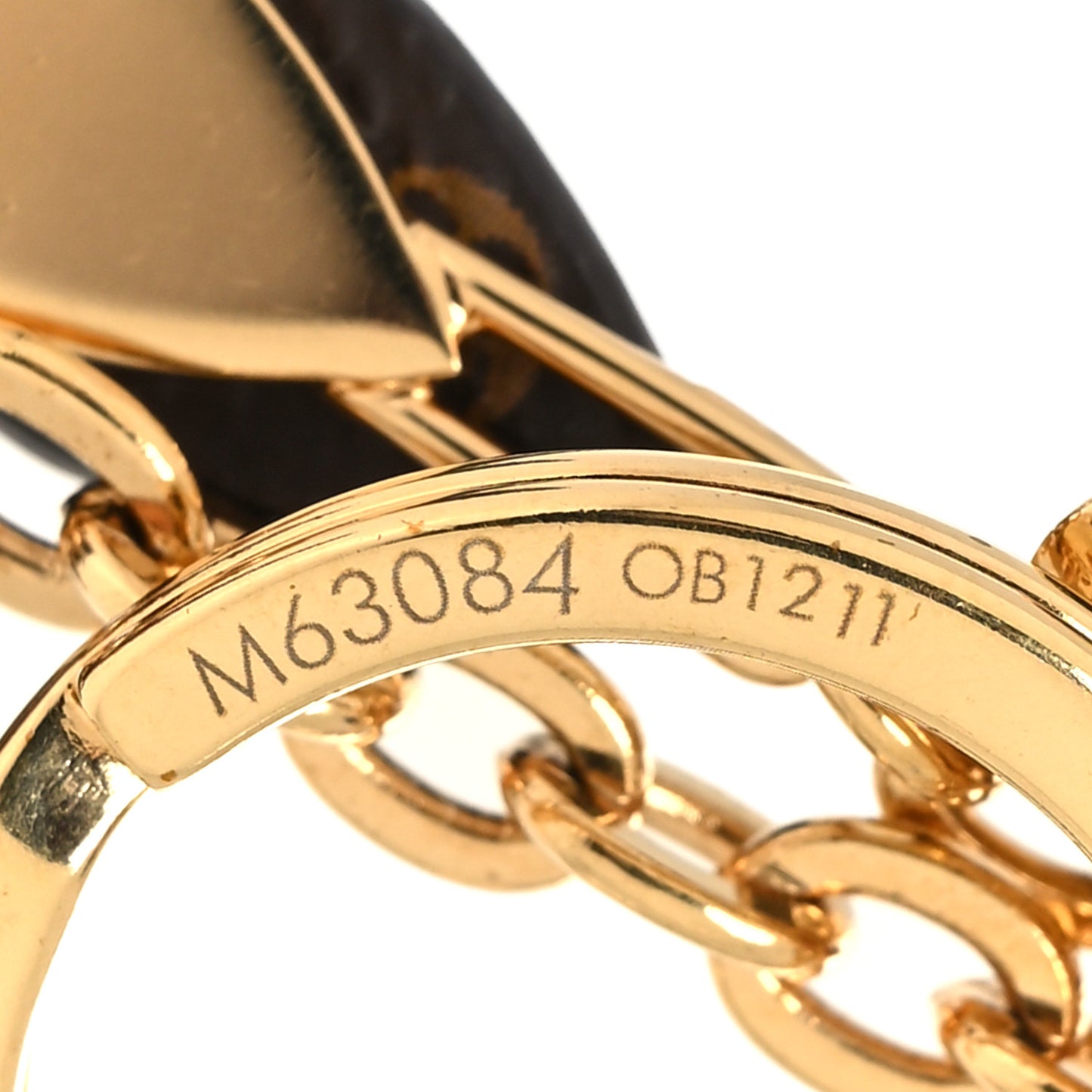 Monogram Blooming Flowers Bag Charm Key Holder Brown