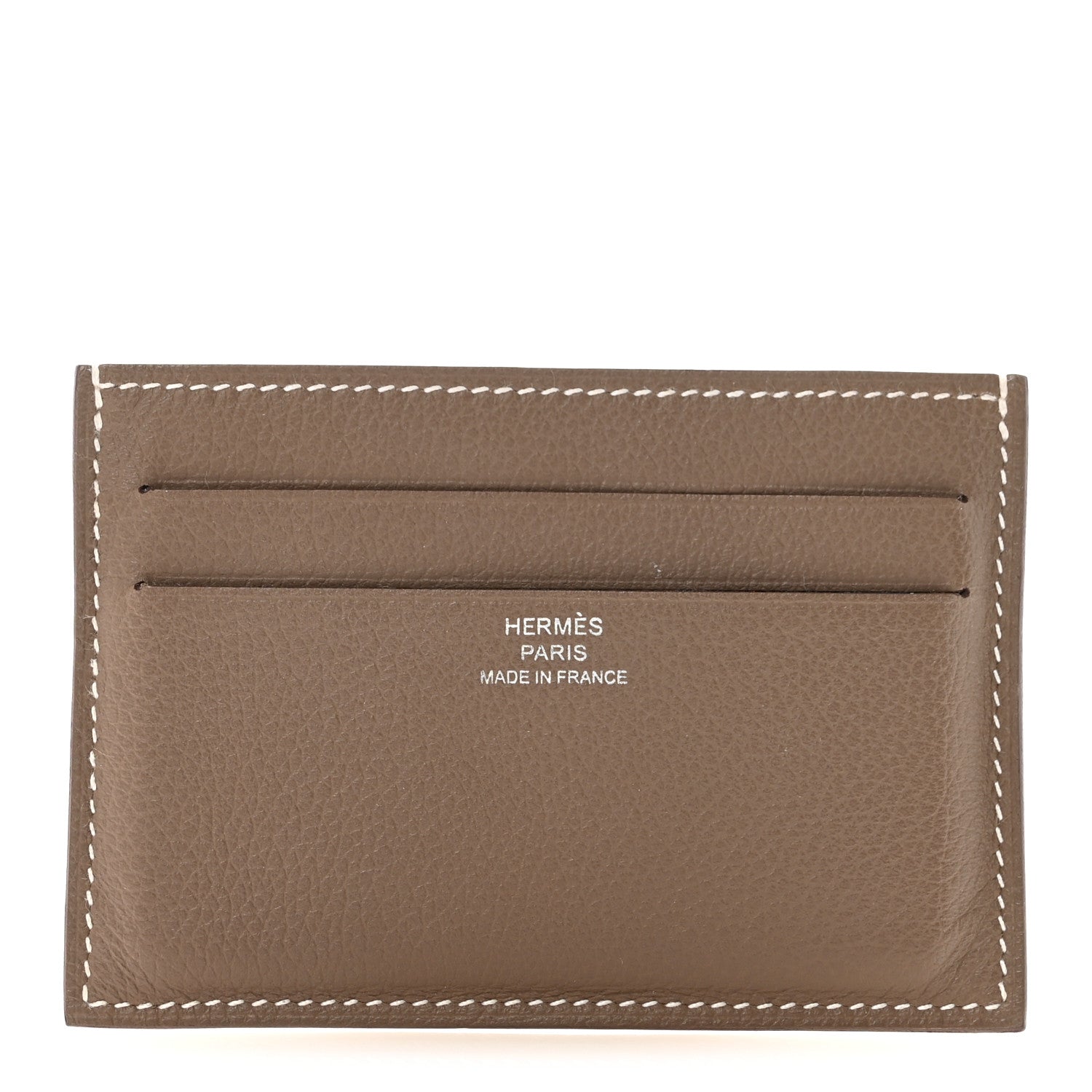 Hermes Evercolor Citizen Card Holder Etoupe 1829719 – FASHIONPHILE