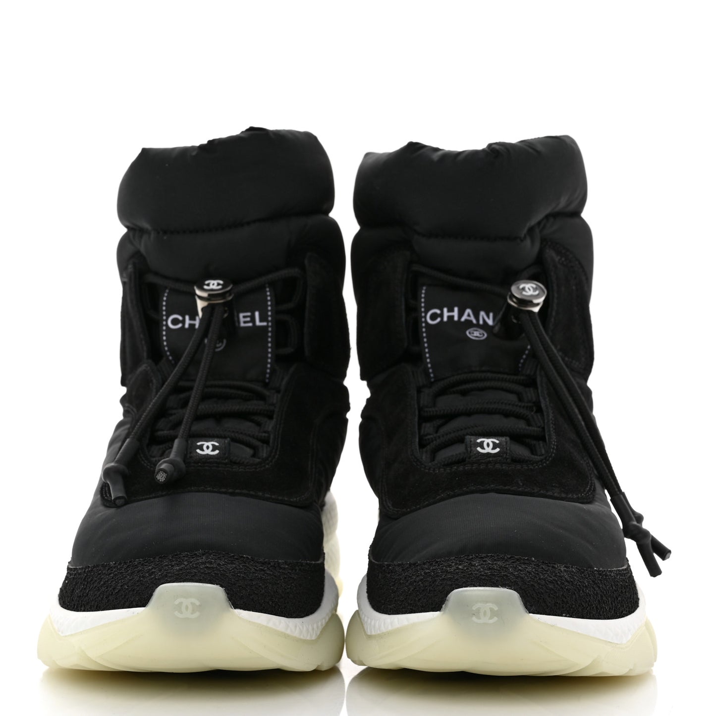 Nylon Suede Womens Short Boots 39 Black