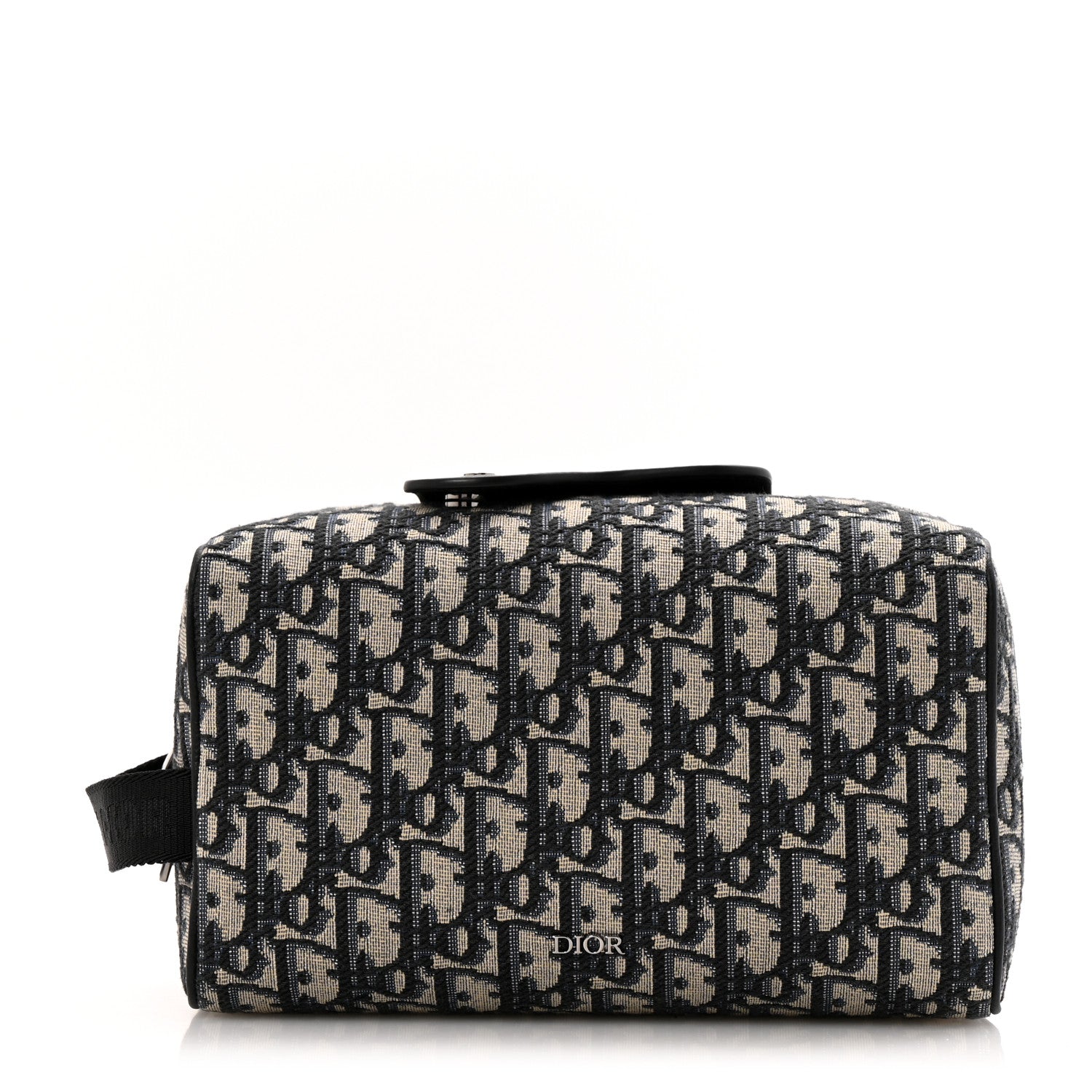 ディオール　ケース Christian Dior Oblique Jacquard Grained Calfskin Lingot Toiletry