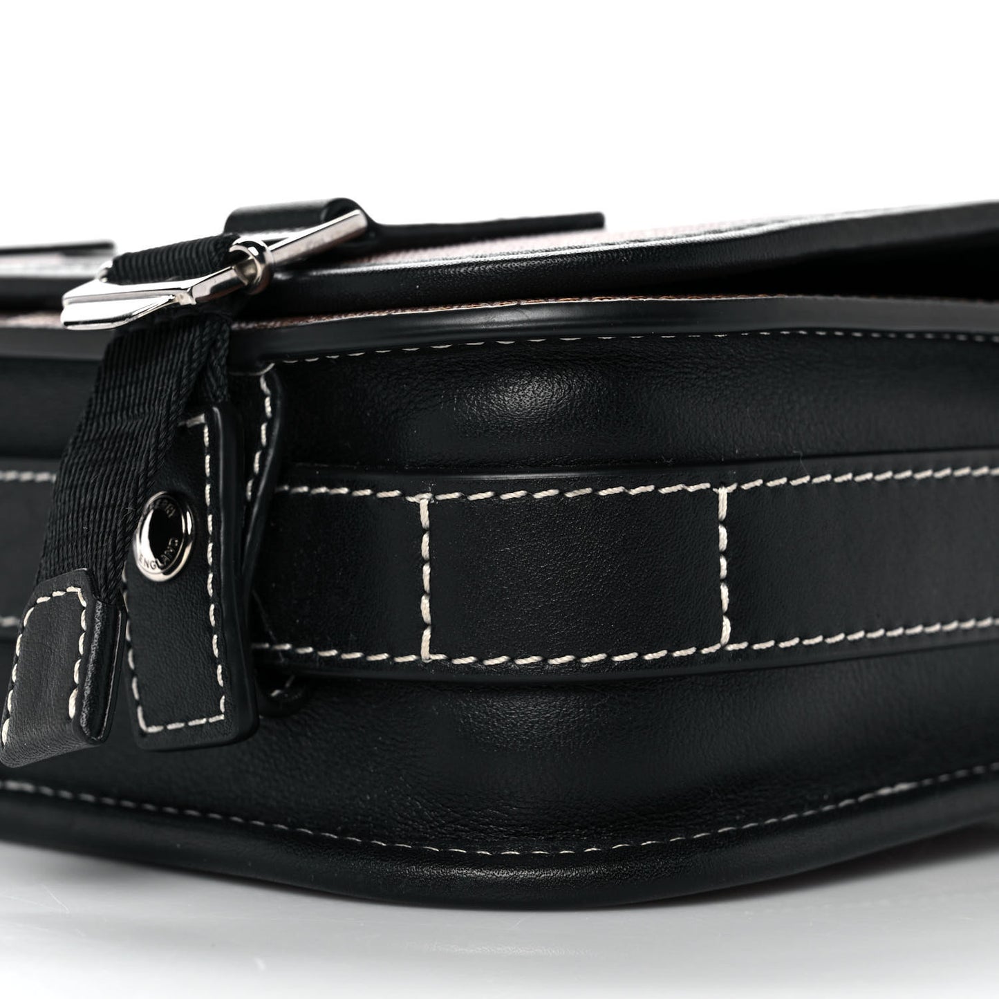 E-Canvas Giant Check Rider Crossbody Dark Cranberry