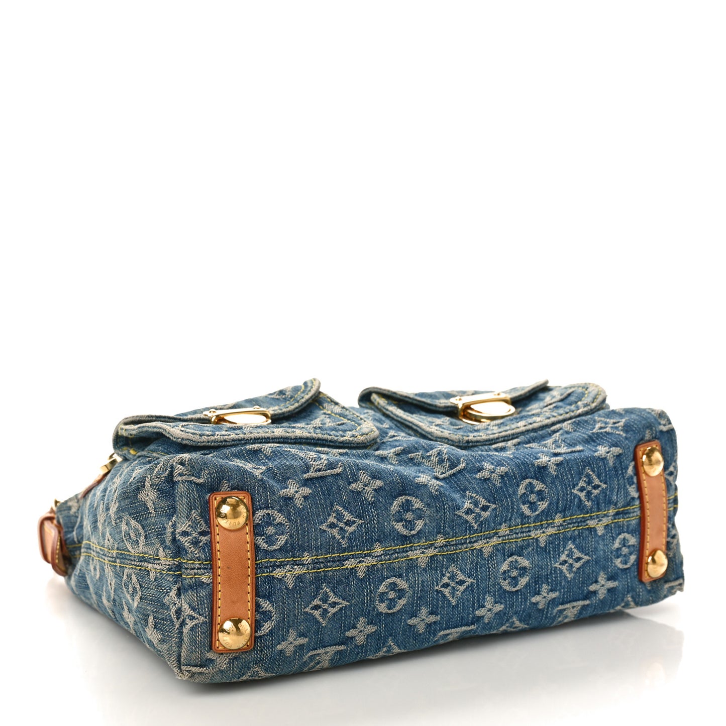 LOUIS VUITTON Monogram Denim Baggy PM Blue