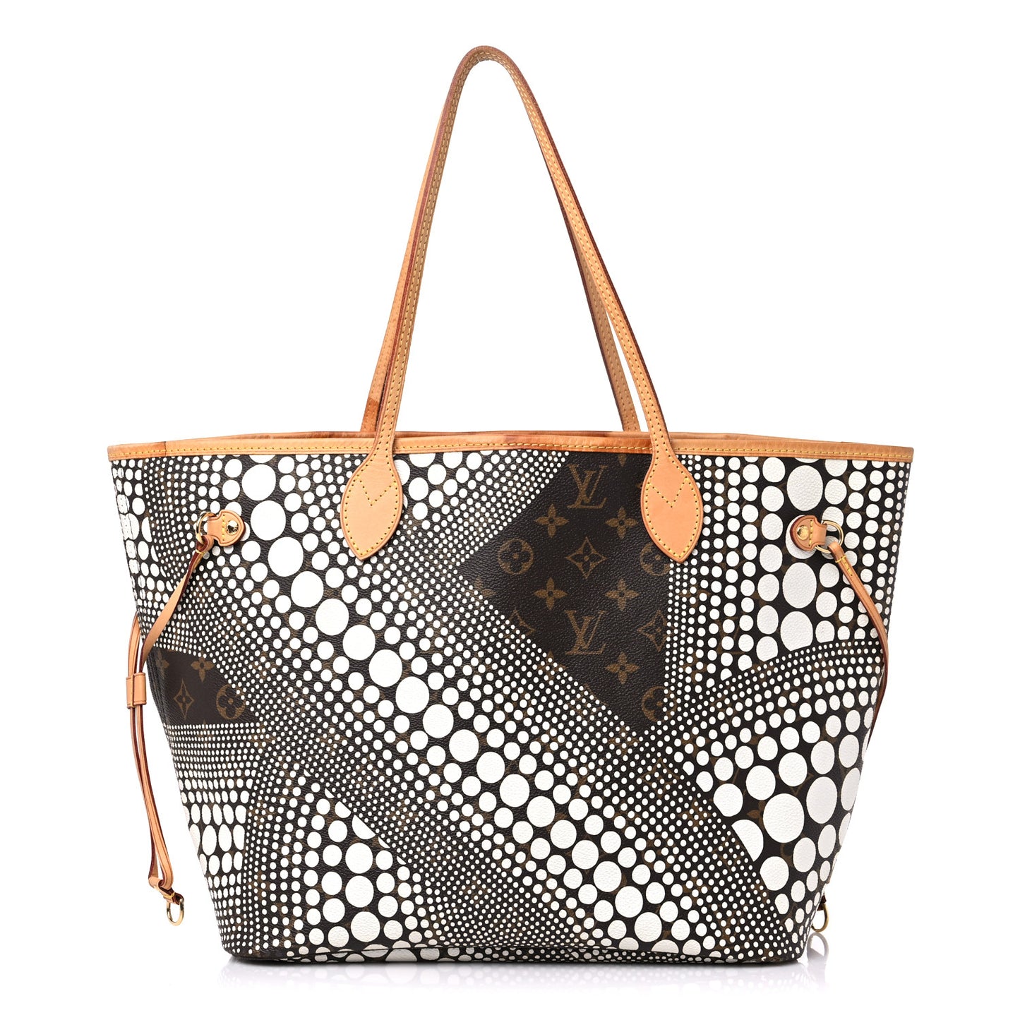 Monogram Kusama Waves Neverfull MM White