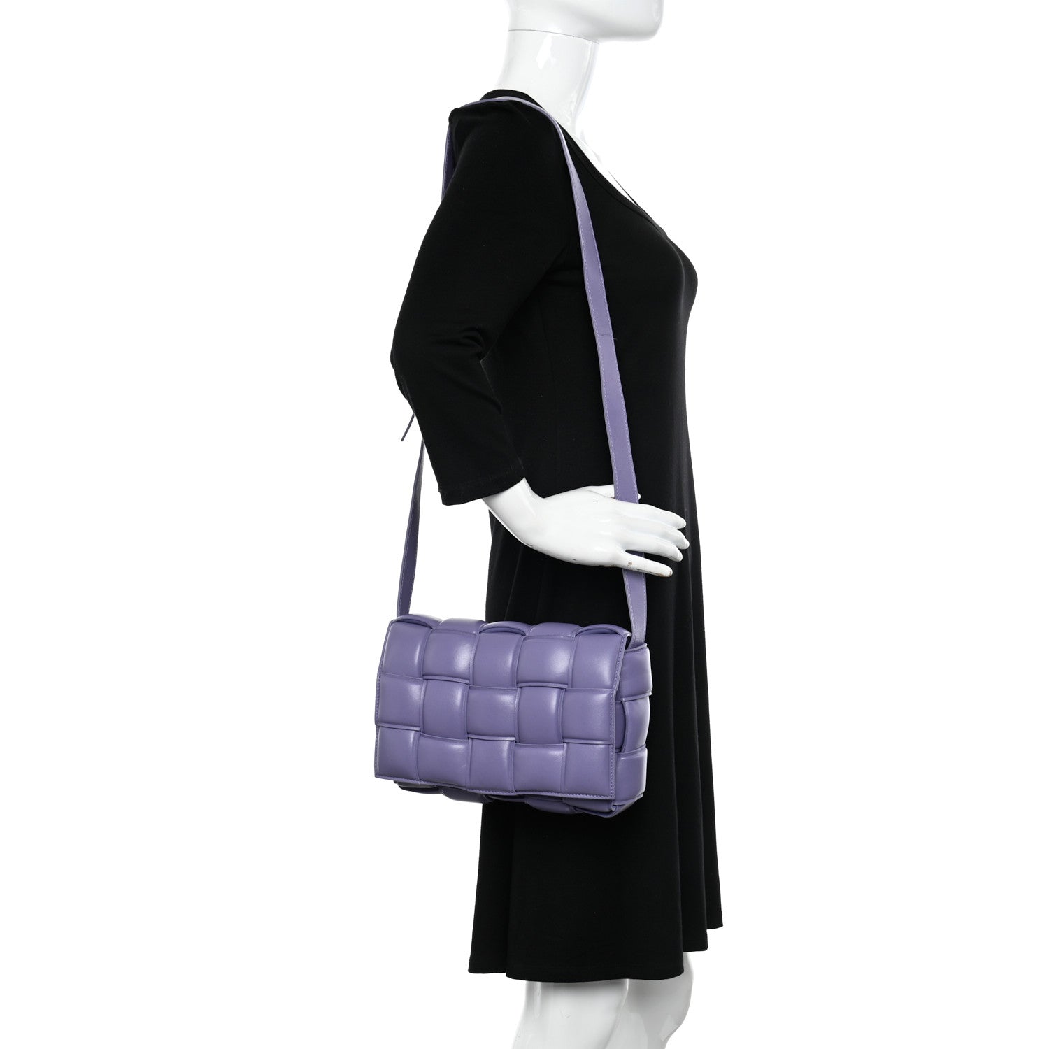Bottega Veneta Nappa Maxi Intreccio Padded Cassette Crossbody Bag Lavender 2 of 10