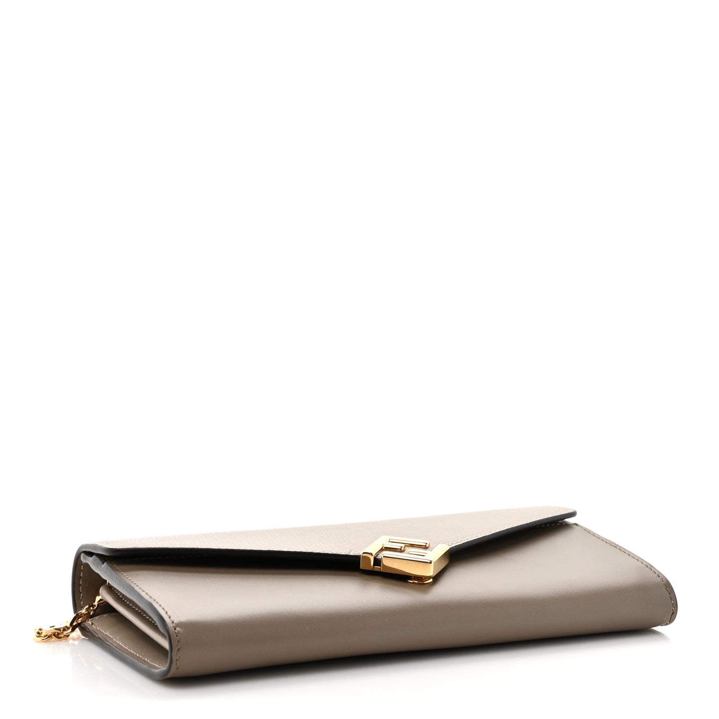 Vitello King Cruise FF Diamonds Continental Envelope Wallet On Chain Truffle Dove