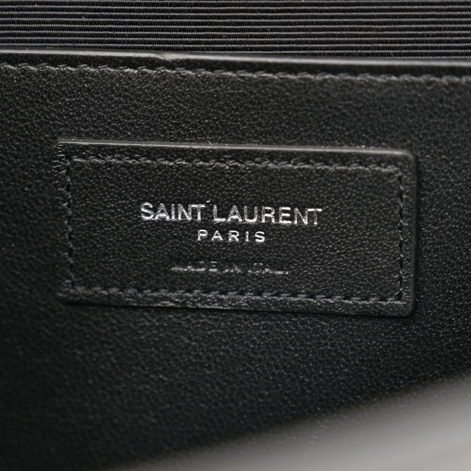 Saint Laurent Calfskin Crocodile Embossed Medium Classic Monogram Kate Tassel Satchel Storm 6 of 11