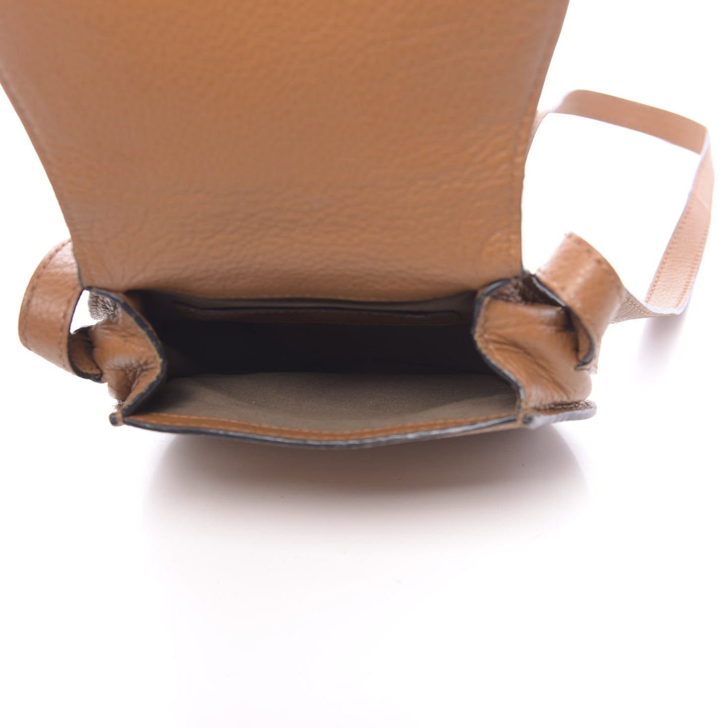 Calfskin Mini Marcie Round Crossbody Bag Tan