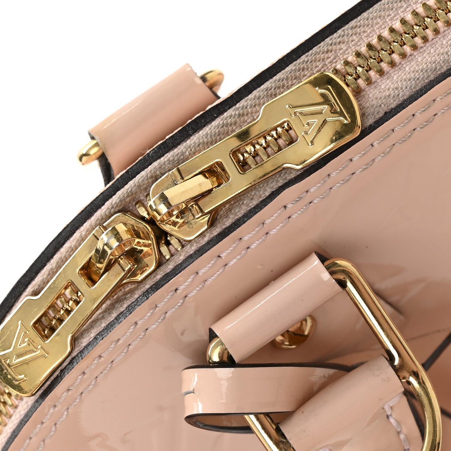 Louis Vuitton Vernis Alma BB Rose Ballerine 12 of 13