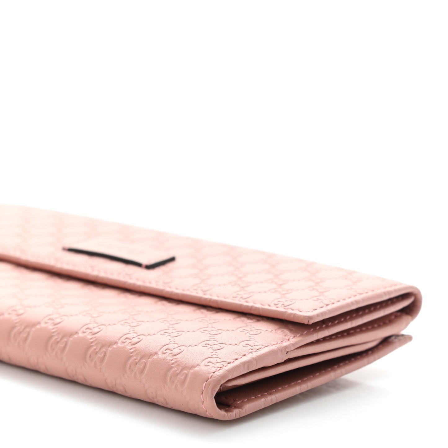 Microguccissima Continental Flap Wallet Soft Pink