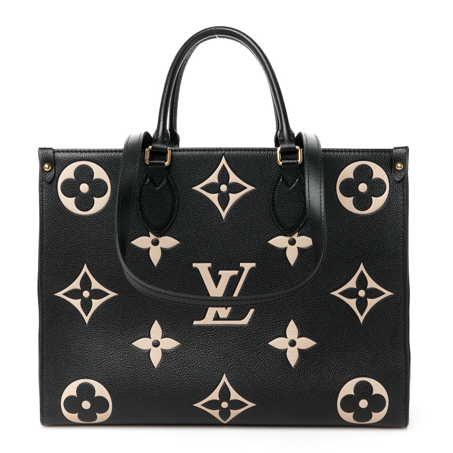 Louis Vuitton Empreinte Monogram Giant Onthego MM Black Beige 1 of 10