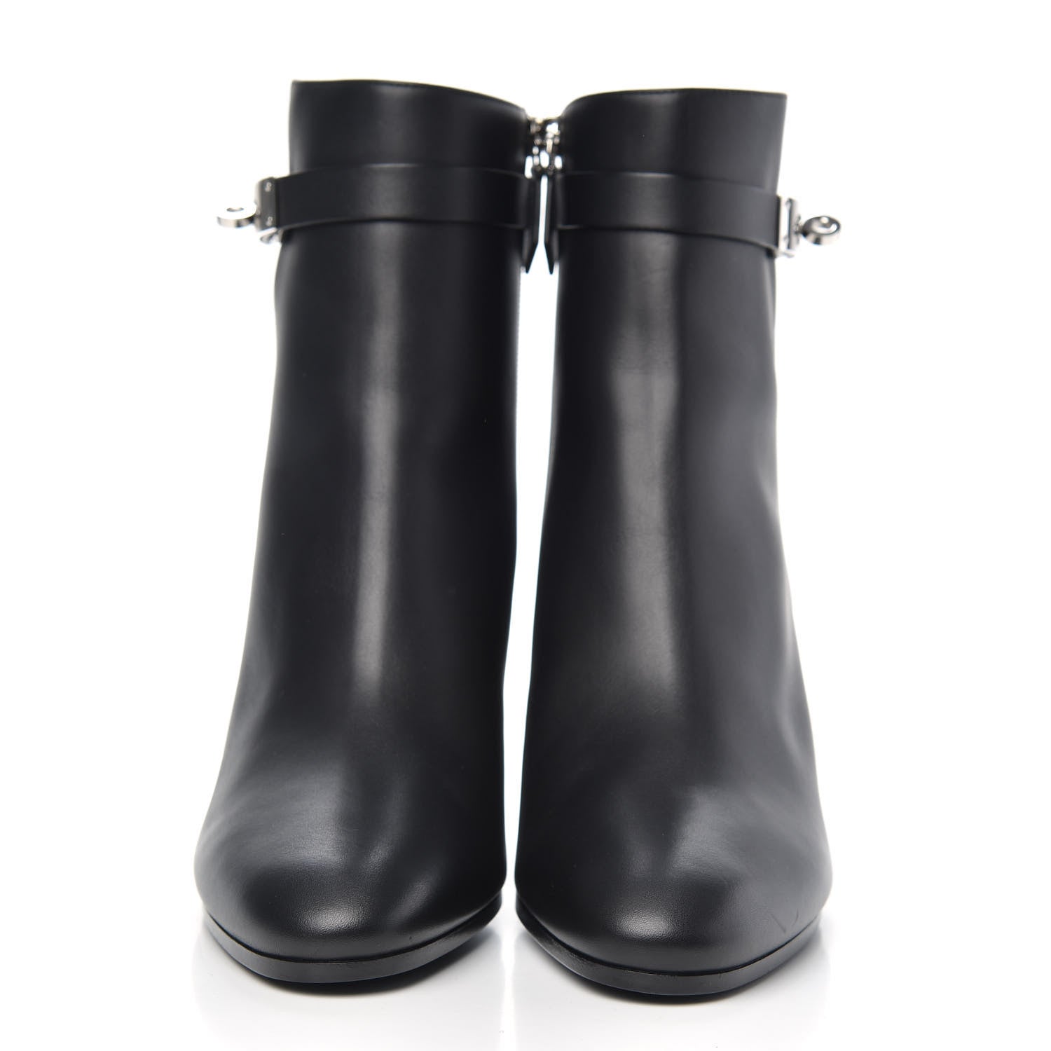 Hermes Calfskin Saint Germain Ankle Boots 39.5 Black 2 of 7