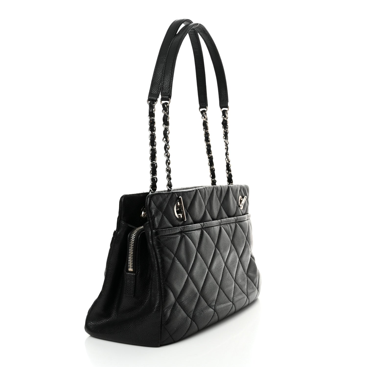 Chanel Caviar Quilted Timeless CC Soft Tote Black 3 of 15