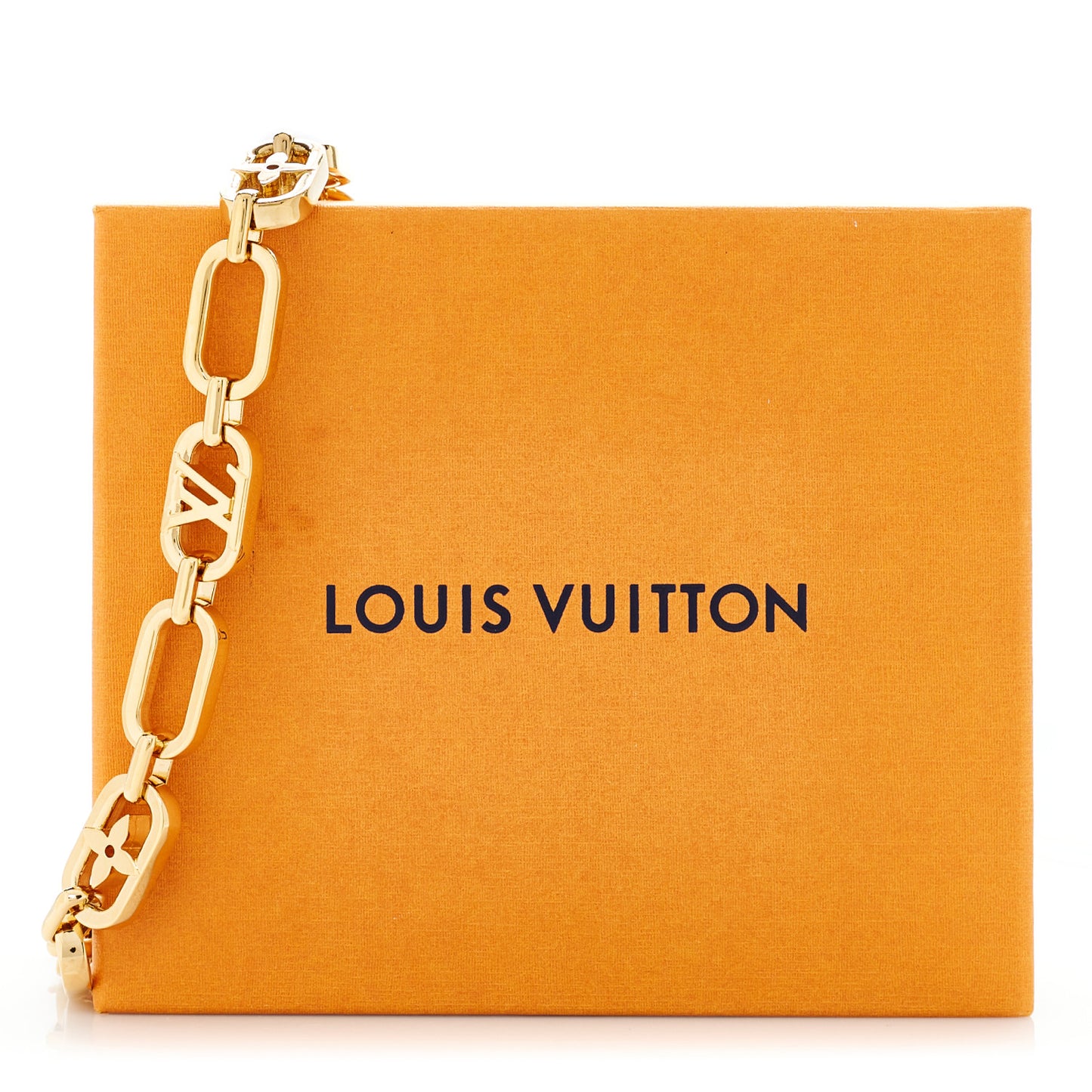 Metal My LV Chain Bag Charm Gold