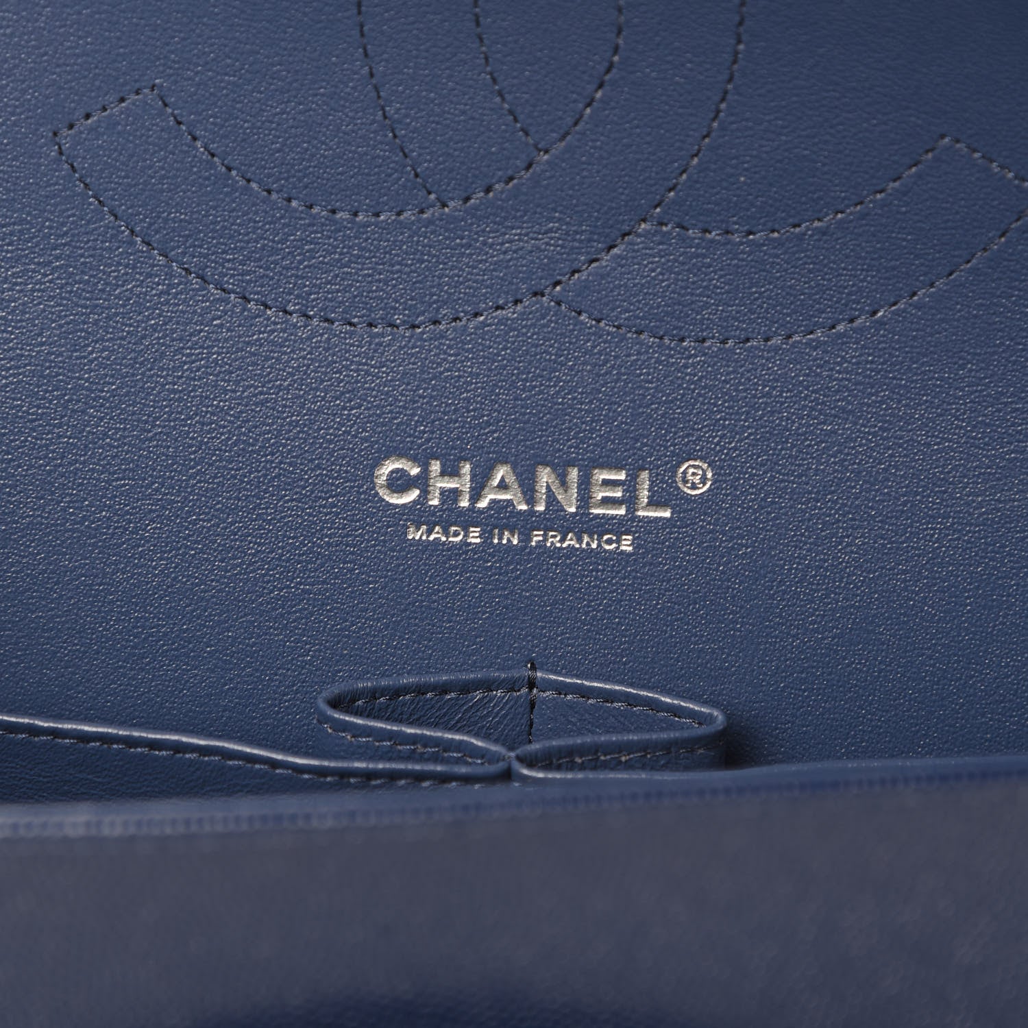 Chanel Caviar Quilted Jumbo Double Flap Blue 7 of 12