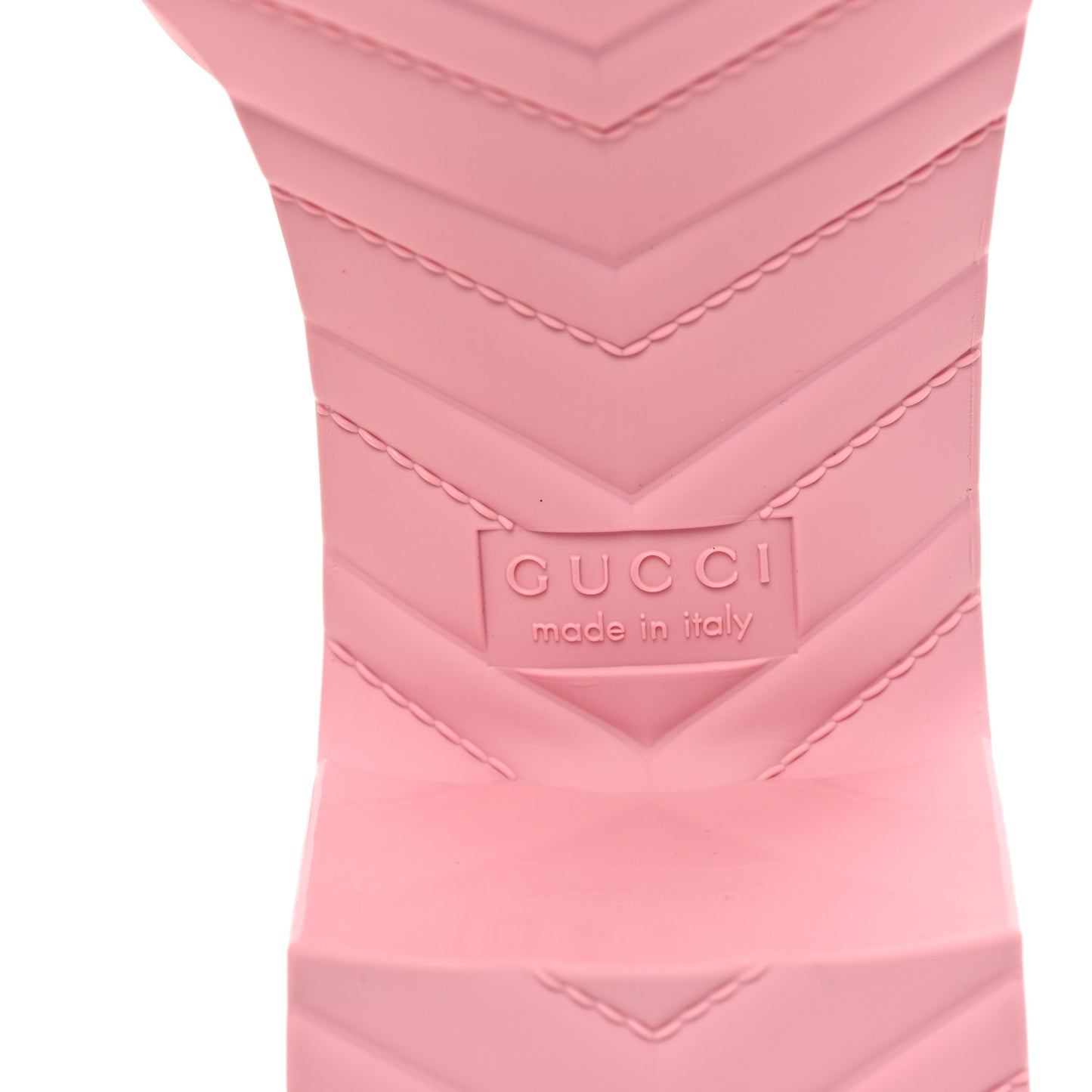 Rubber Gucci Logo Womens Platform 20/60mm Slide Sandals 41 Wild Rose