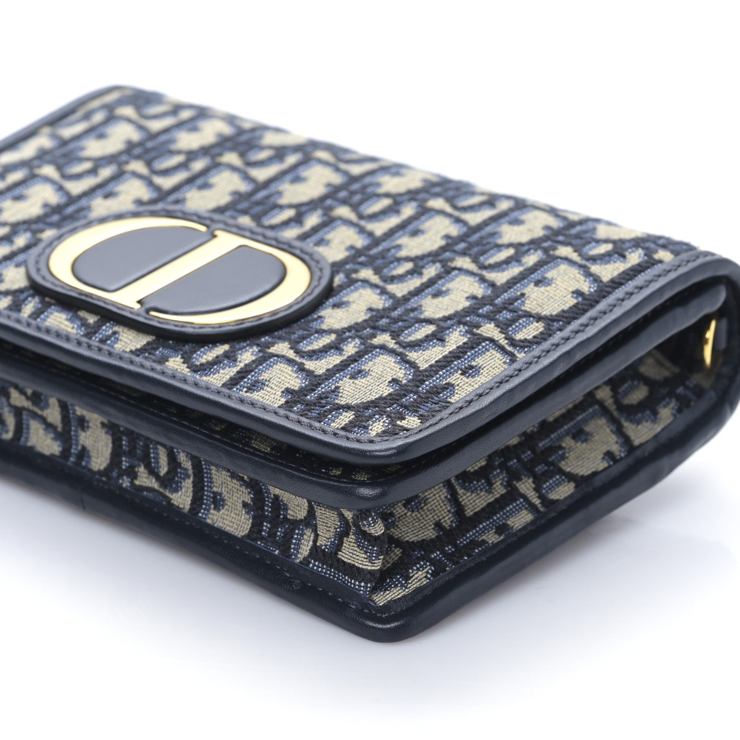Christian Dior Oblique 30 Montaigne 2-In-1 Pouch Blue 8 of 9