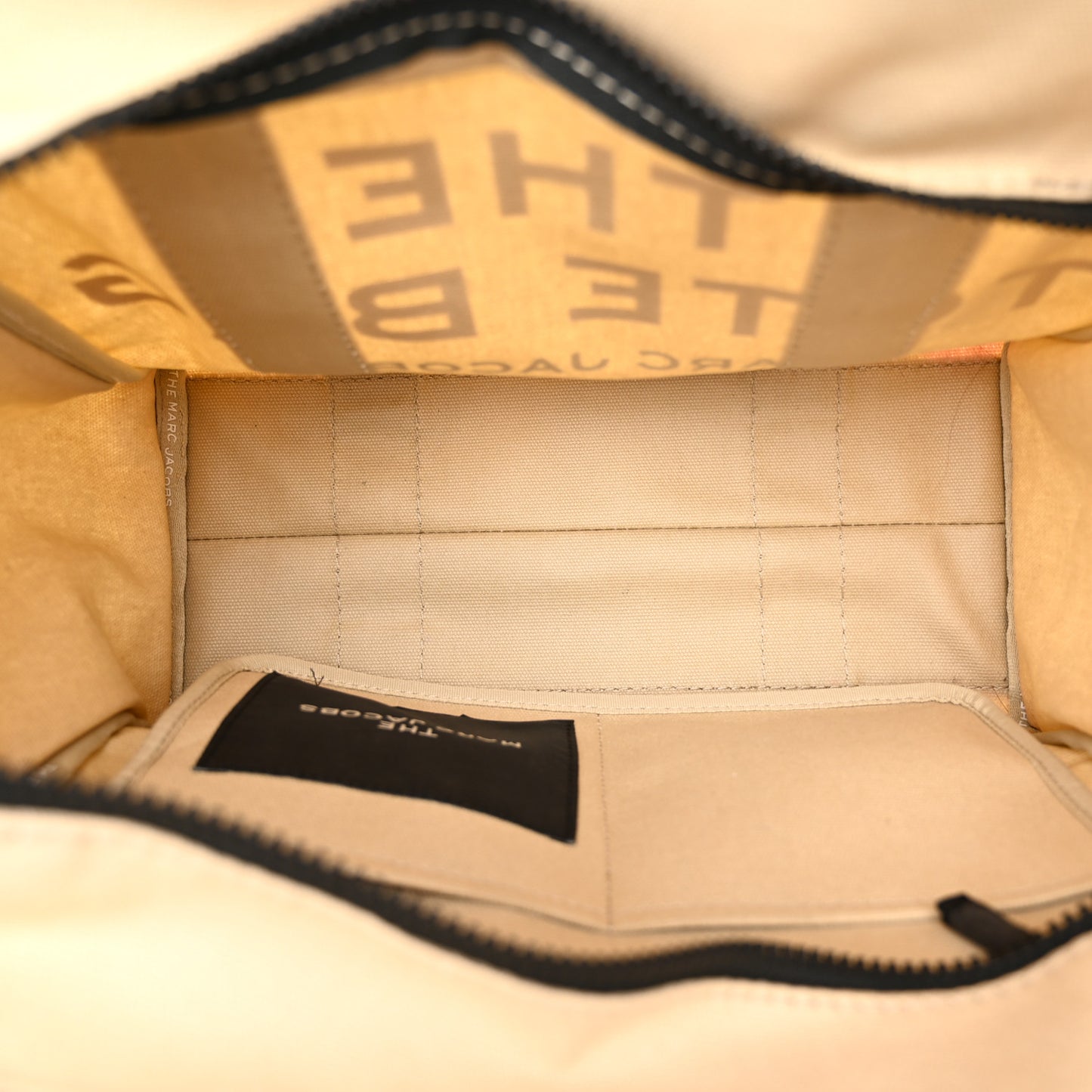Cotton Canvas Medium The Traveler Tote Bag Beige