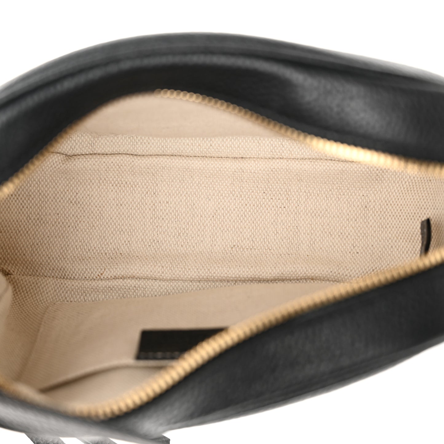 Pebbled Calfskin Small Soho Disco Bag Black