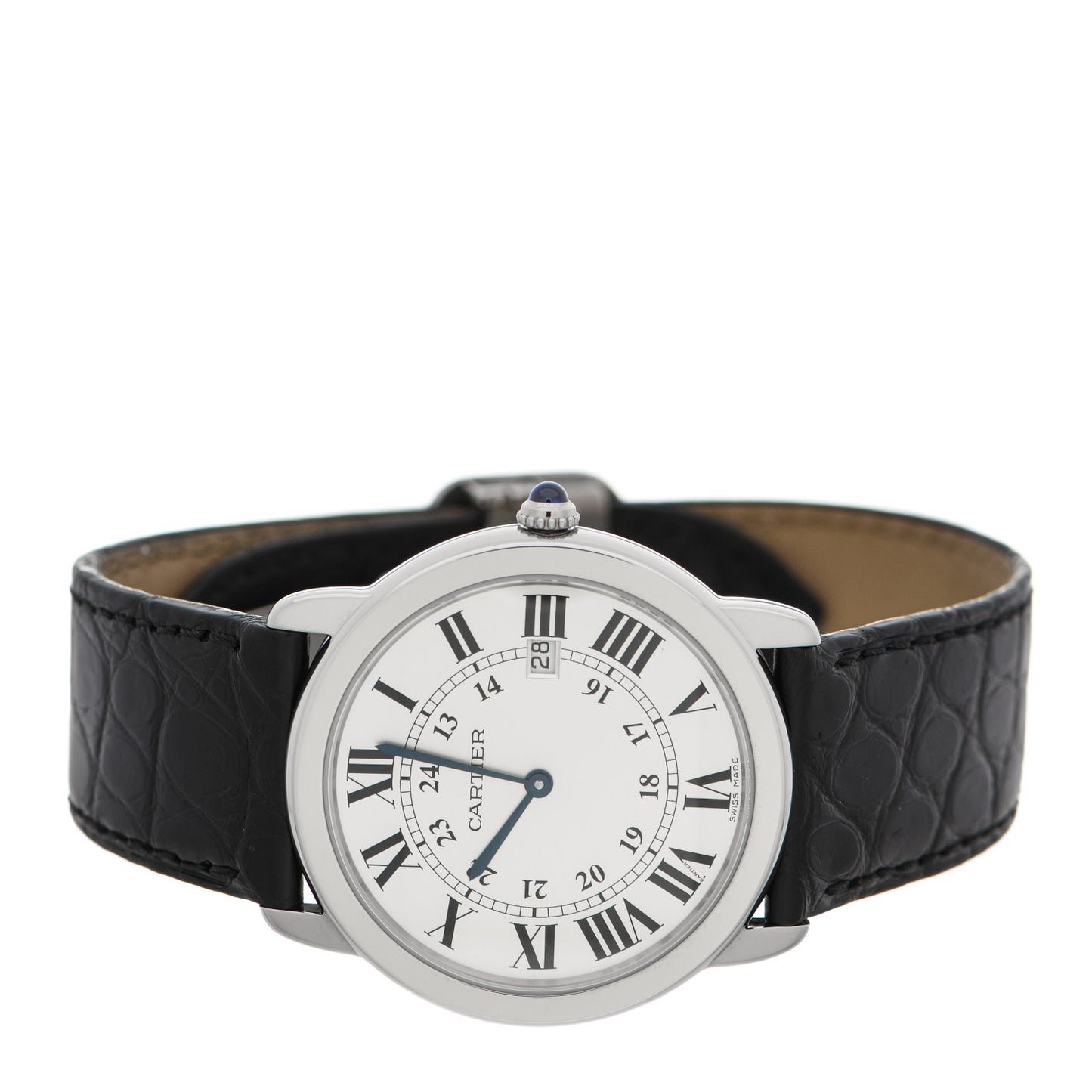 Stainless Steel Alligator 36mm Ronde Solo Quartz Watch