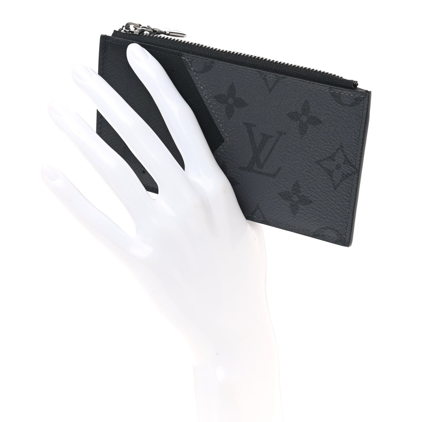 Reverse Monogram Eclipse Taiga Coin Card Holder